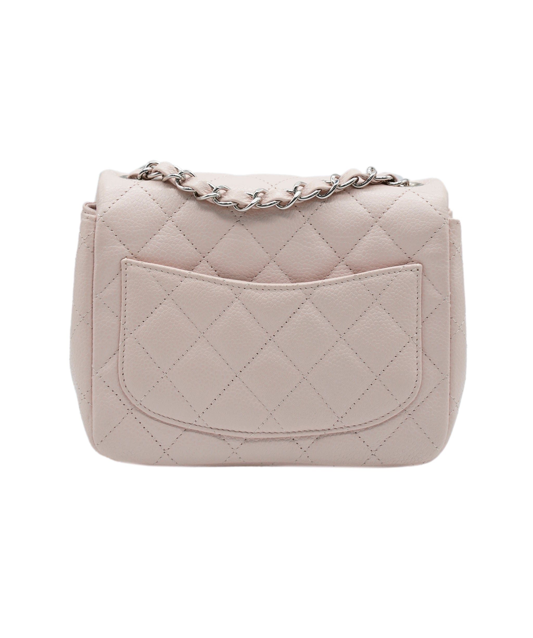 Chanel Chanel baby pink caviar square SHW  AVC1044