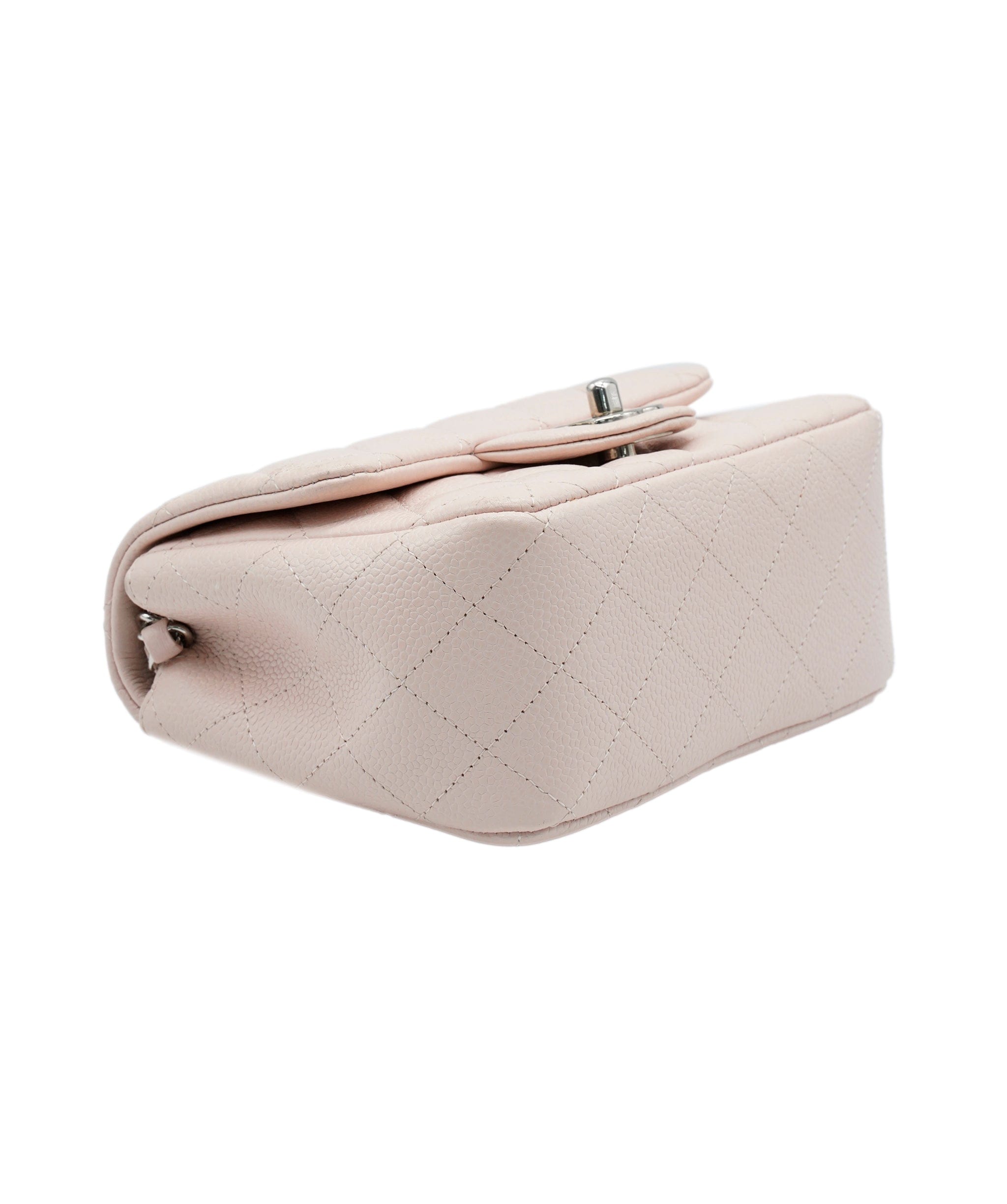 Chanel Chanel baby pink caviar square SHW  AVC1044