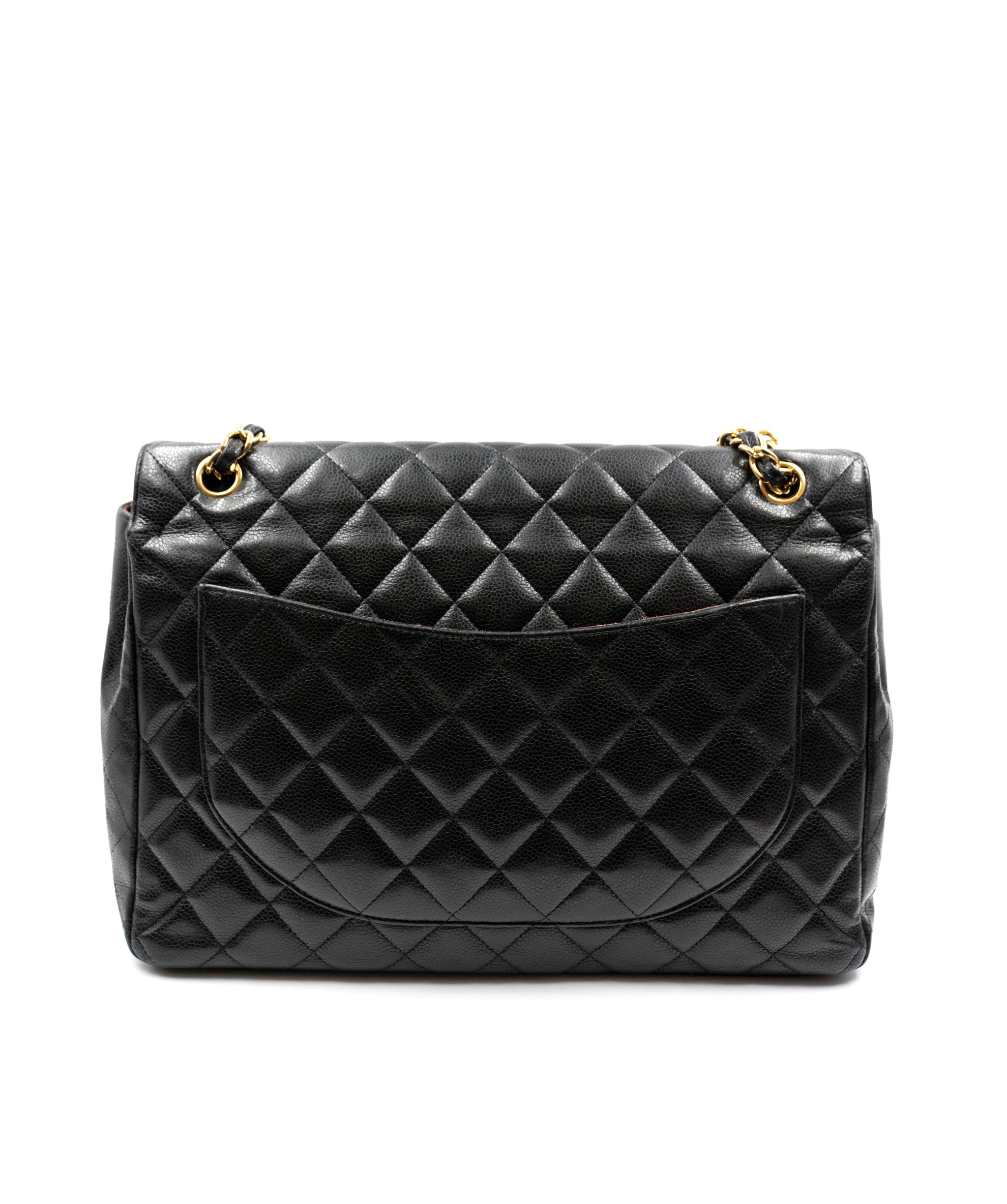 Chanel Chanel Bag 13" Maxi Caviar Skin Single Flap Bag AGC1228