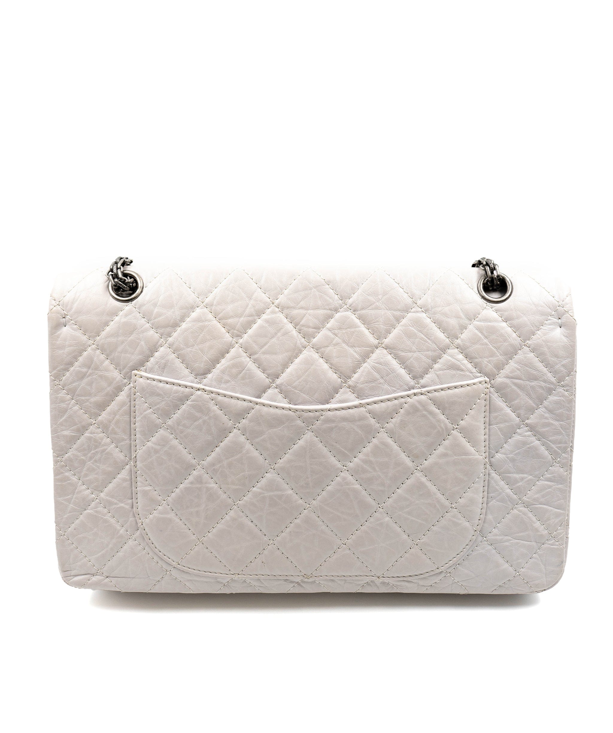 Chanel Chanel Bag 2.55 Reissue 13" Maxi in Light Grey Calf Leather Flap Bag AGC1227