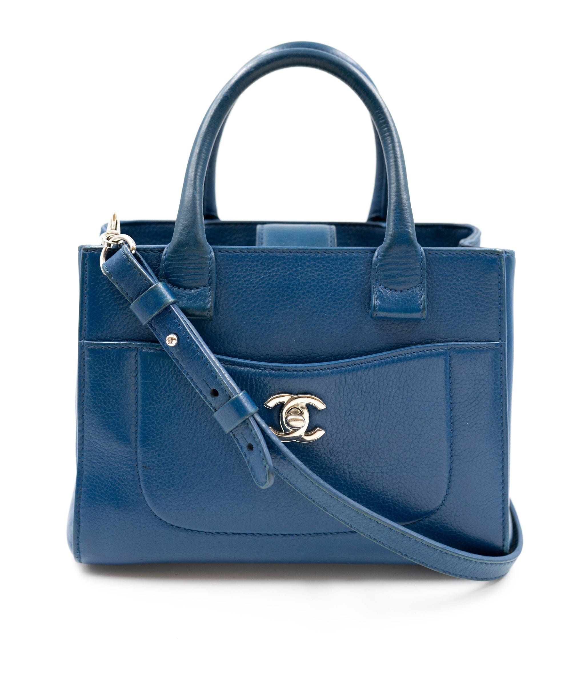 Chanel Chanel Bag Mini de jour blue with silver hardware AGC1199