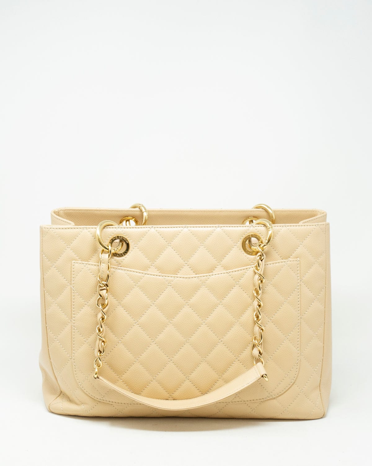 Chanel Chanel Beige Caviar GST Tote Bag GHW  - AGL1849