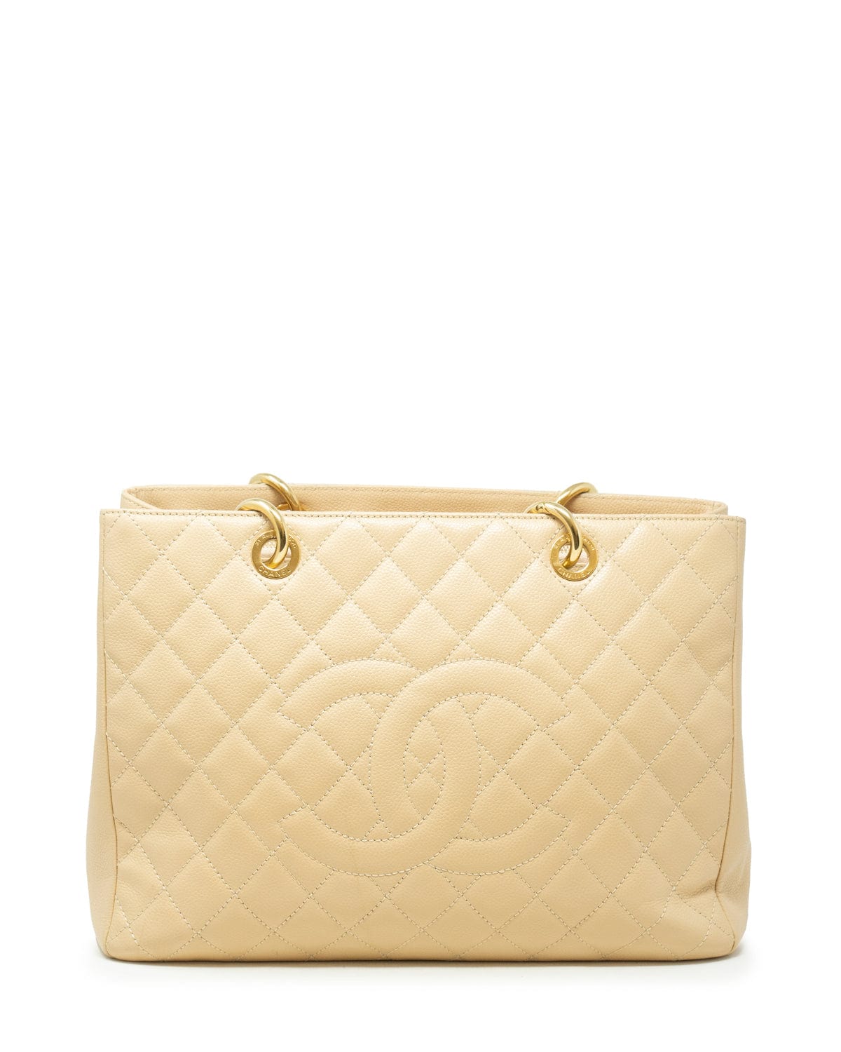 Chanel Chanel Beige Caviar GST Tote Bag GHW  - AGL1849