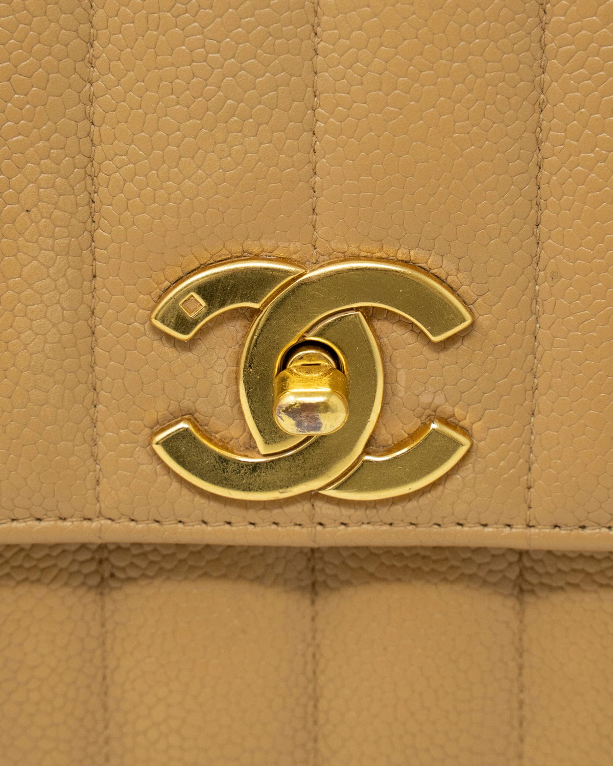 Chanel Chanel Beige Caviar Mademoiselle Medium Flap Bag - ASL2171