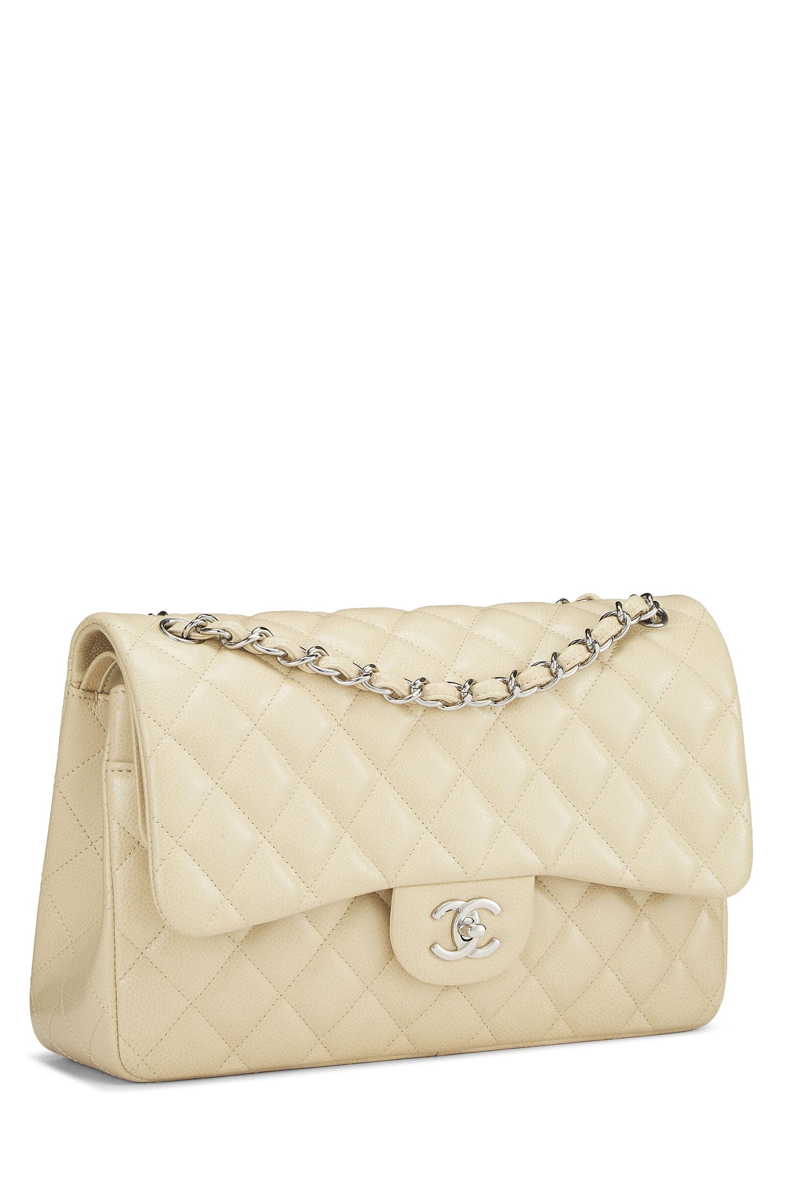 Chanel Chanel Beige Caviar New classic Jmbo Q6BAQP0FI4028