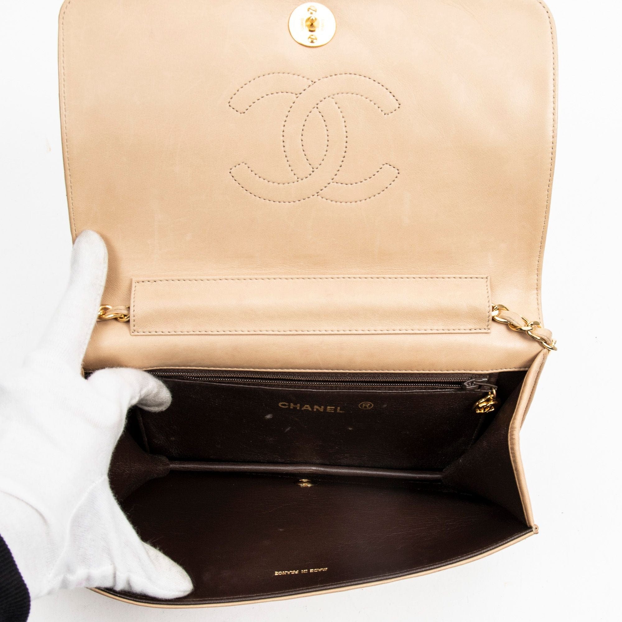 Chanel Chanel Beige Mademoiselle Full Flap - AWL2147