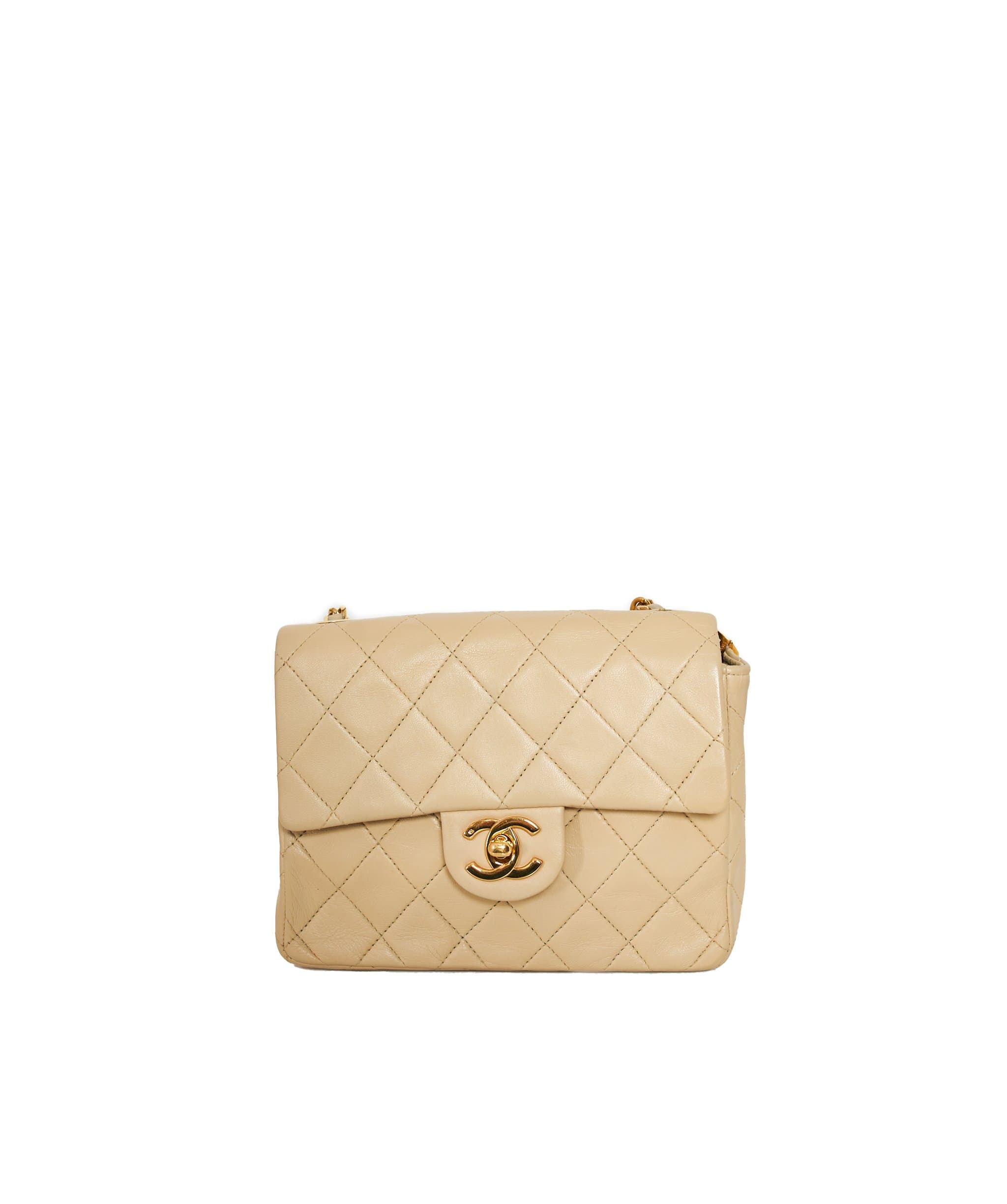 Chanel Chanel Beige Mini 7" bag - AWL1316