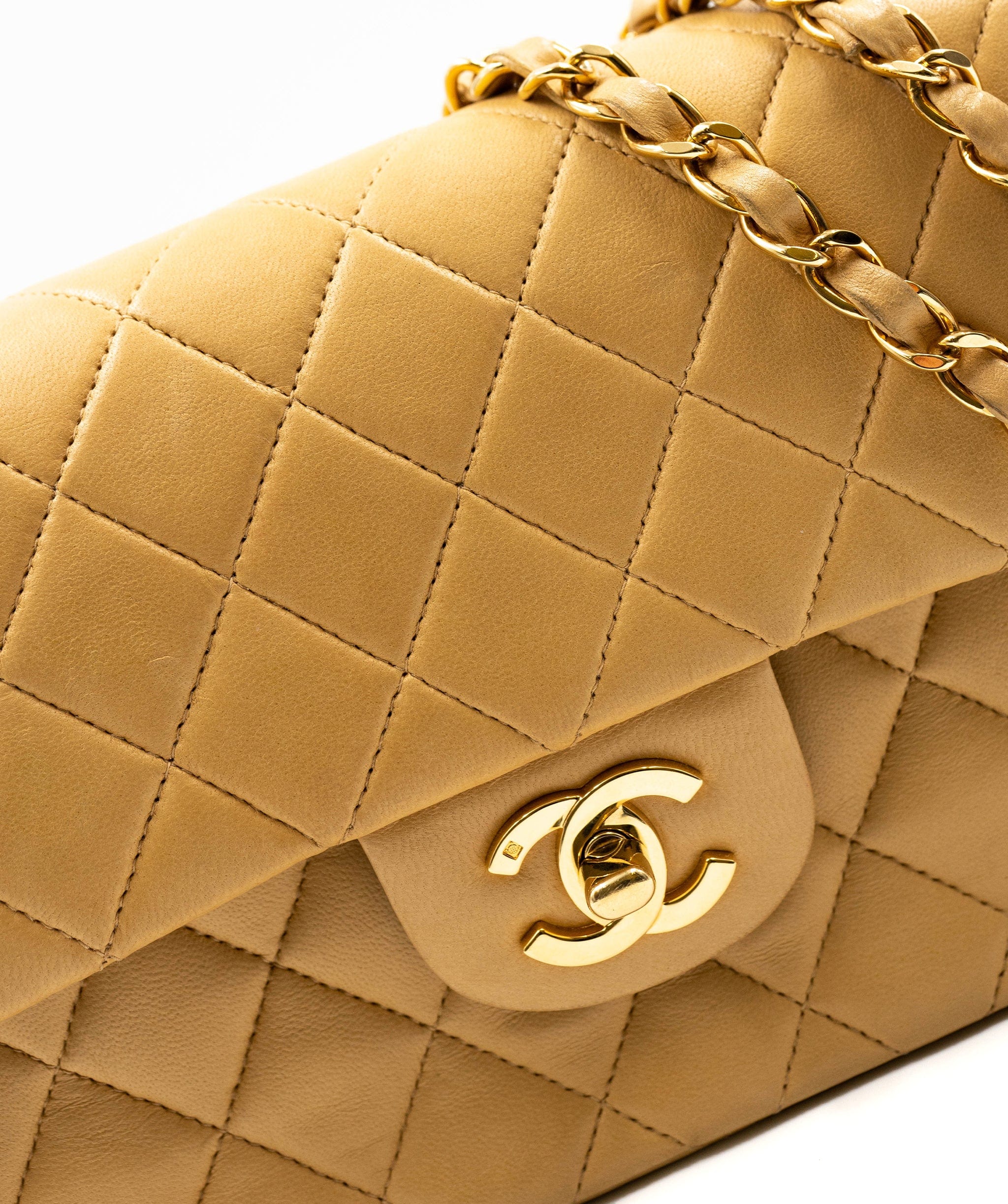 Chanel Chanel Beige Small Classic Double Flap Bag - ASL2127