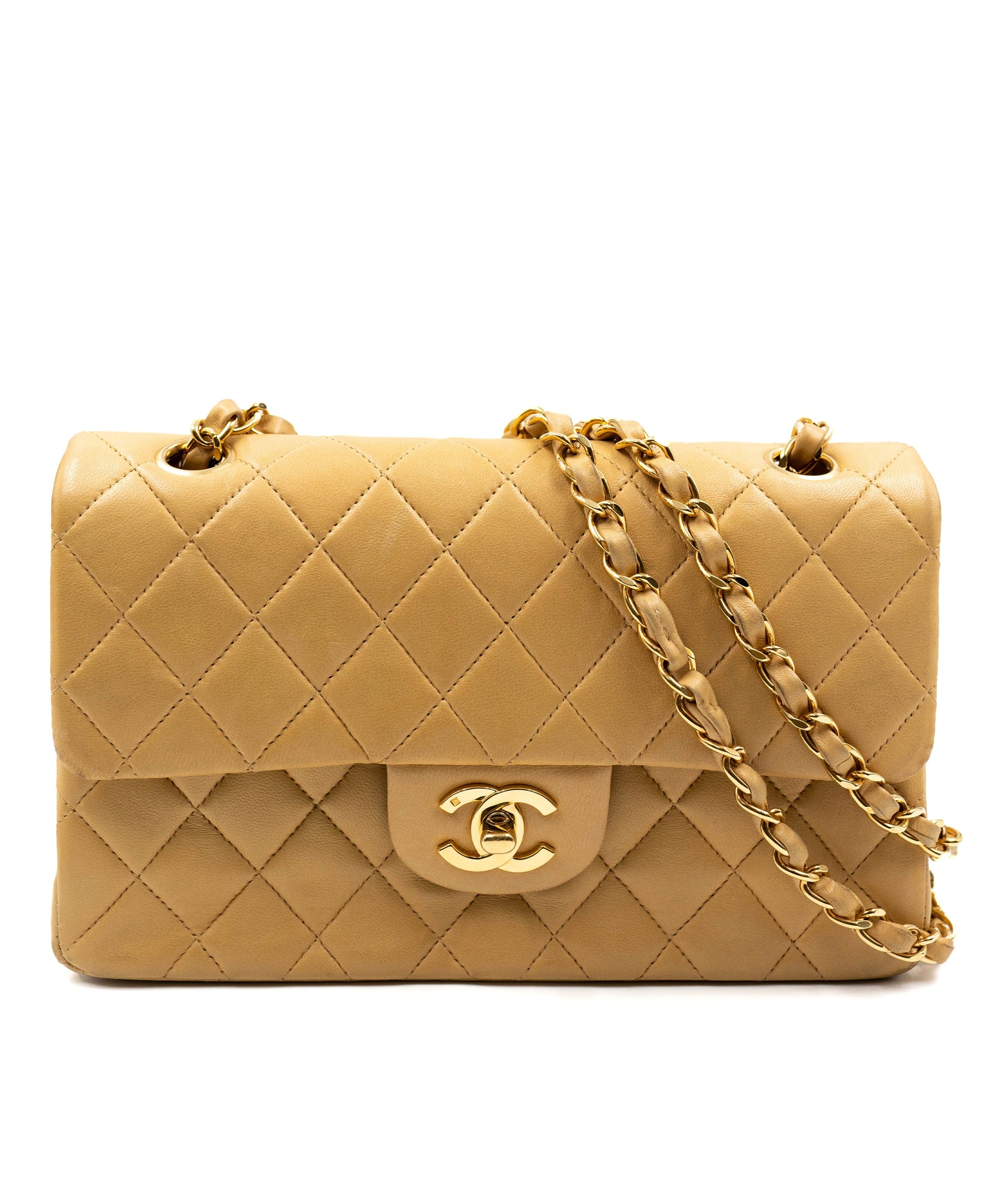 Chanel Chanel Beige Small Classic Double Flap Bag - ASL2127