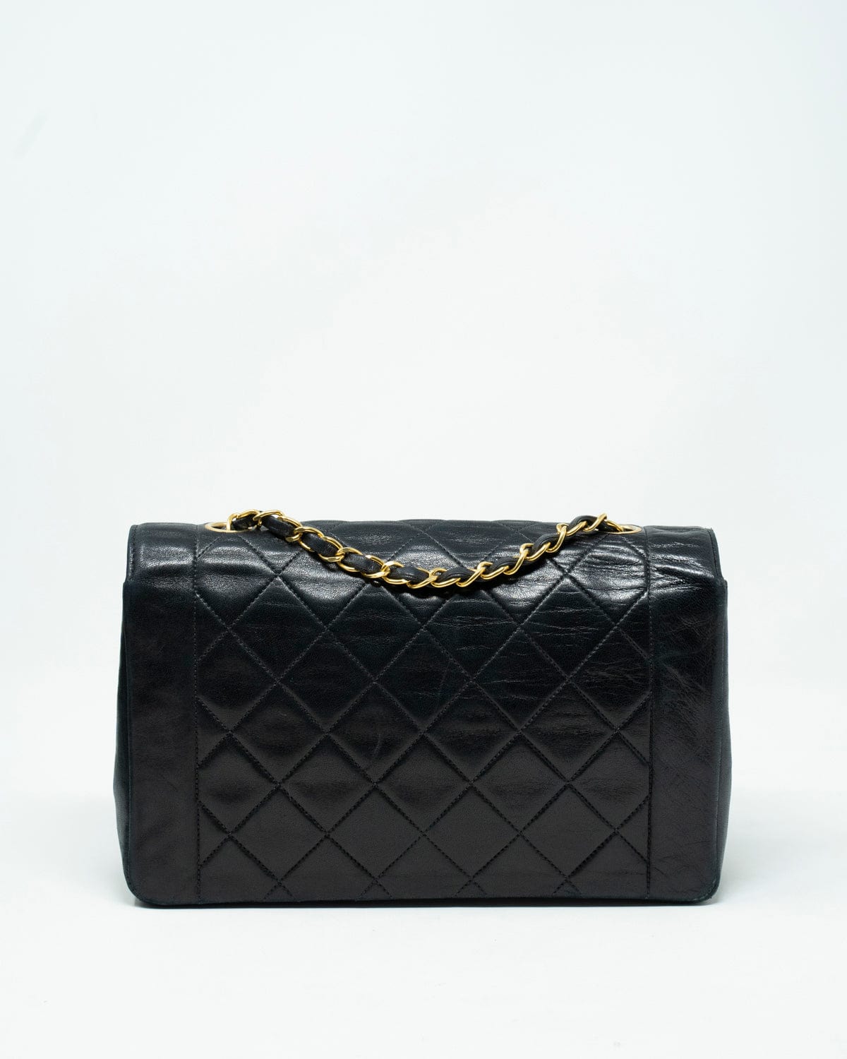 Chanel Chanel Black 10" Diana Flap Bag - AWL2523