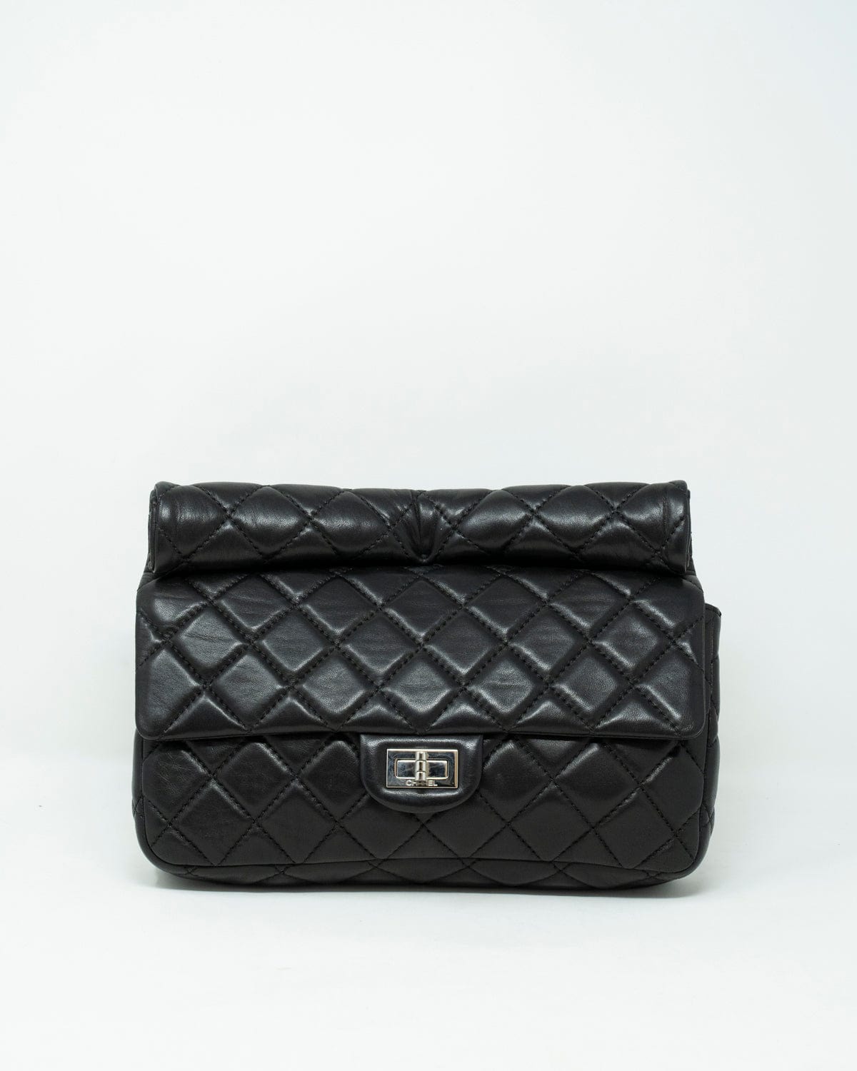 Chanel Chanel Black 2.55 Reissue Roll Clutch - ASL2076