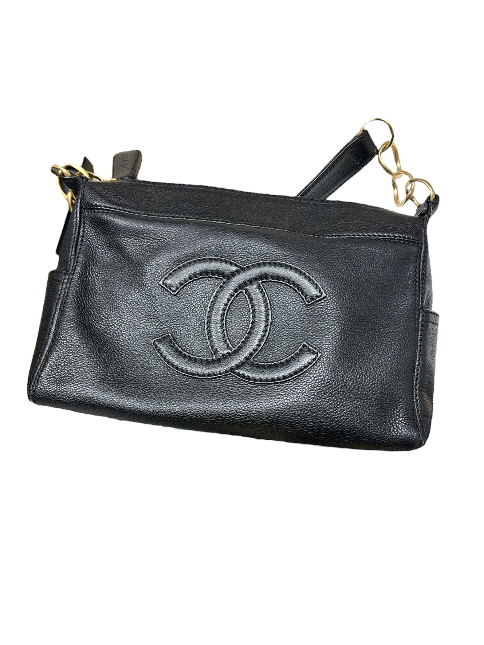 Chanel Chanel Black calf skin shoulder bag  AVL1103