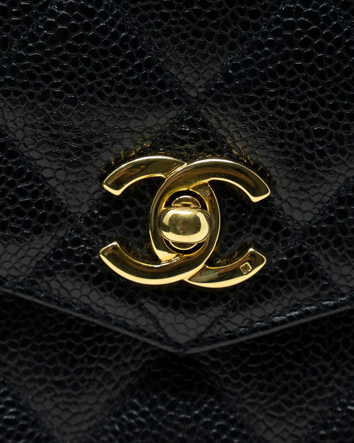 Chanel Chanel black caviar belt bag gold hardware - ASL1955