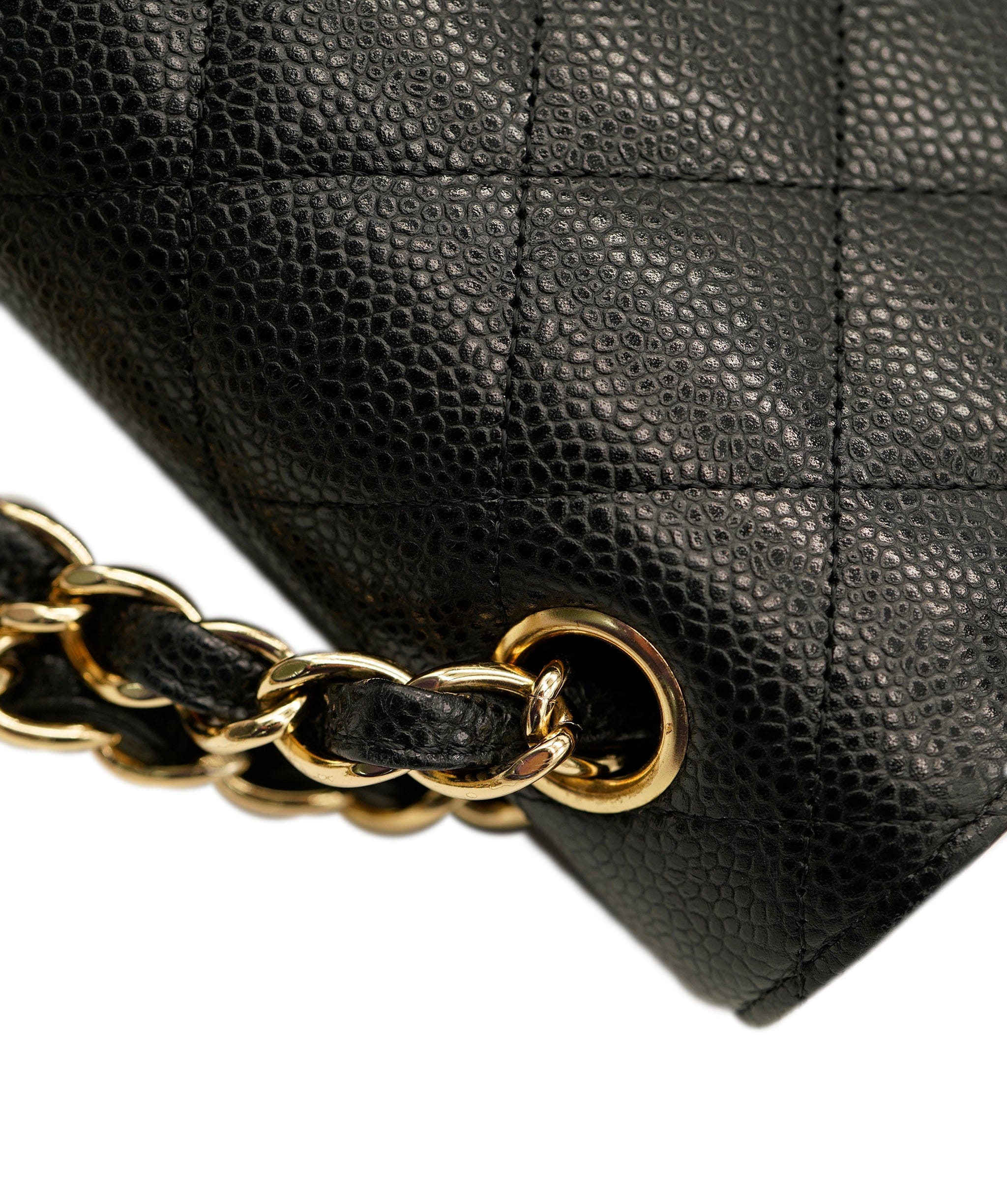 Chanel Chanel black caviar jumbo, with gold hardware ASL5178