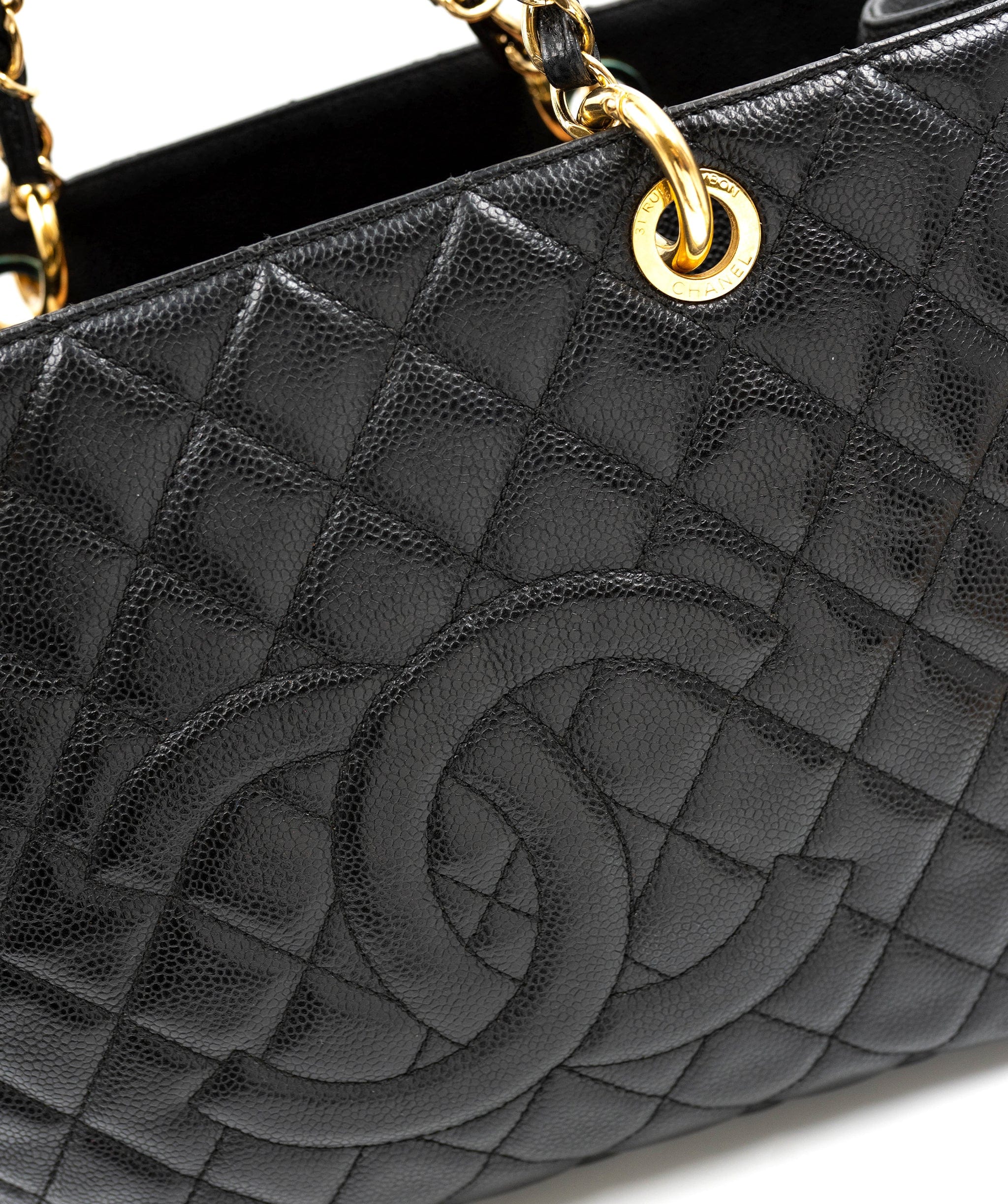 Chanel Chanel Black Caviar Leather GST Bag GHW  - AGL2108