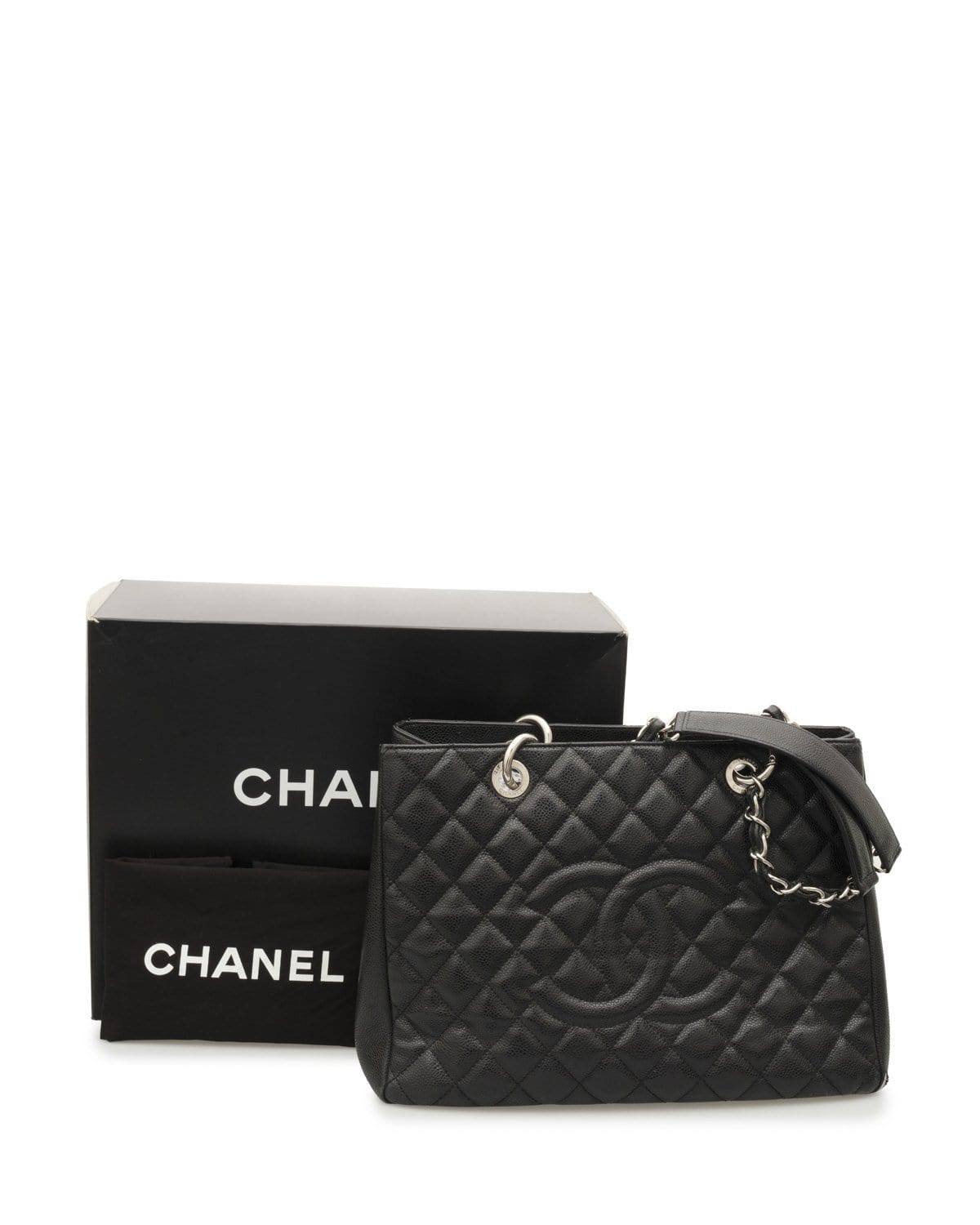 Chanel Chanel Black Caviar Leather GST PHW - AGL1510