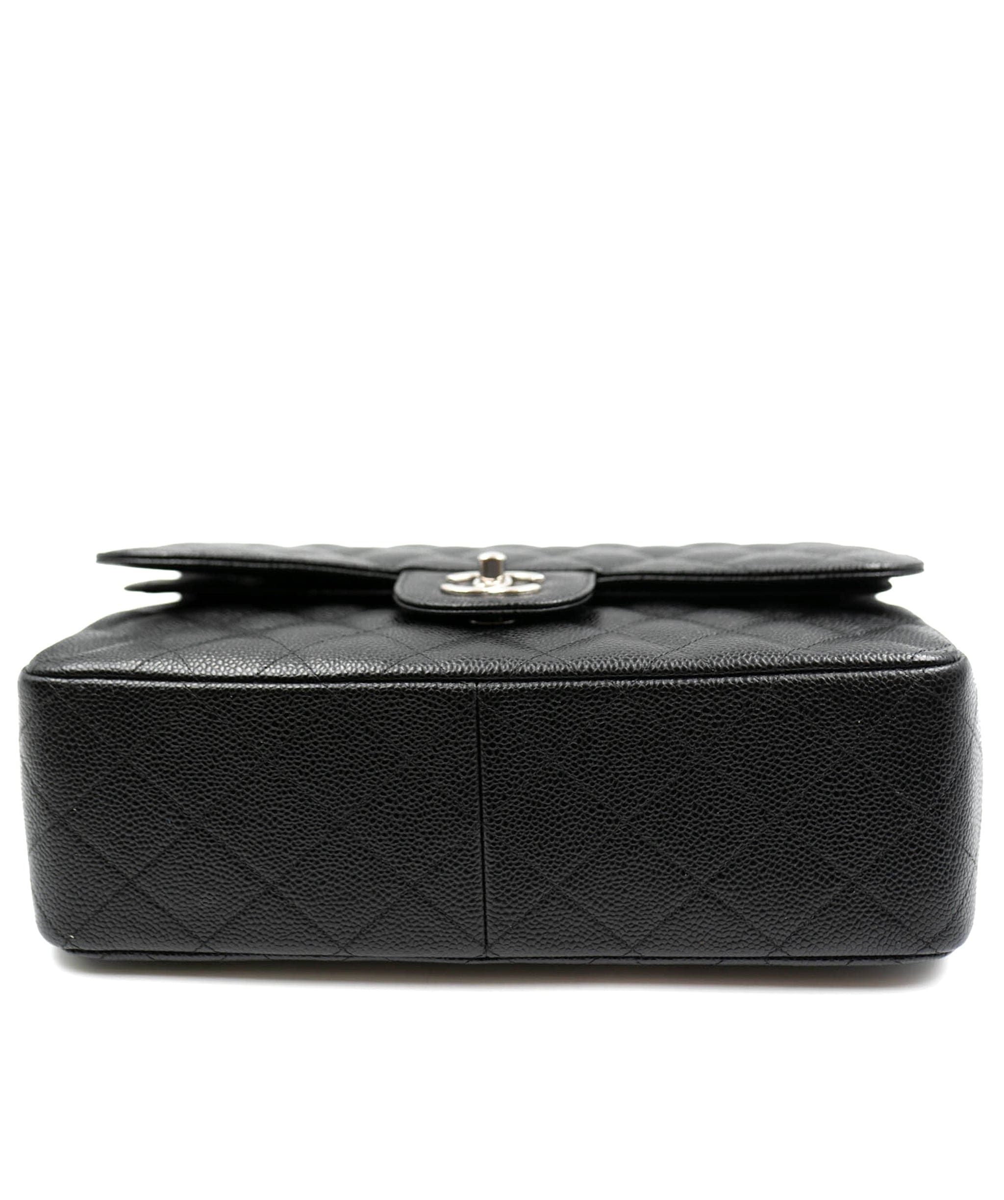 Chanel Chanel Black Caviar Leather Jumbo Bag PHW  - AGL2081