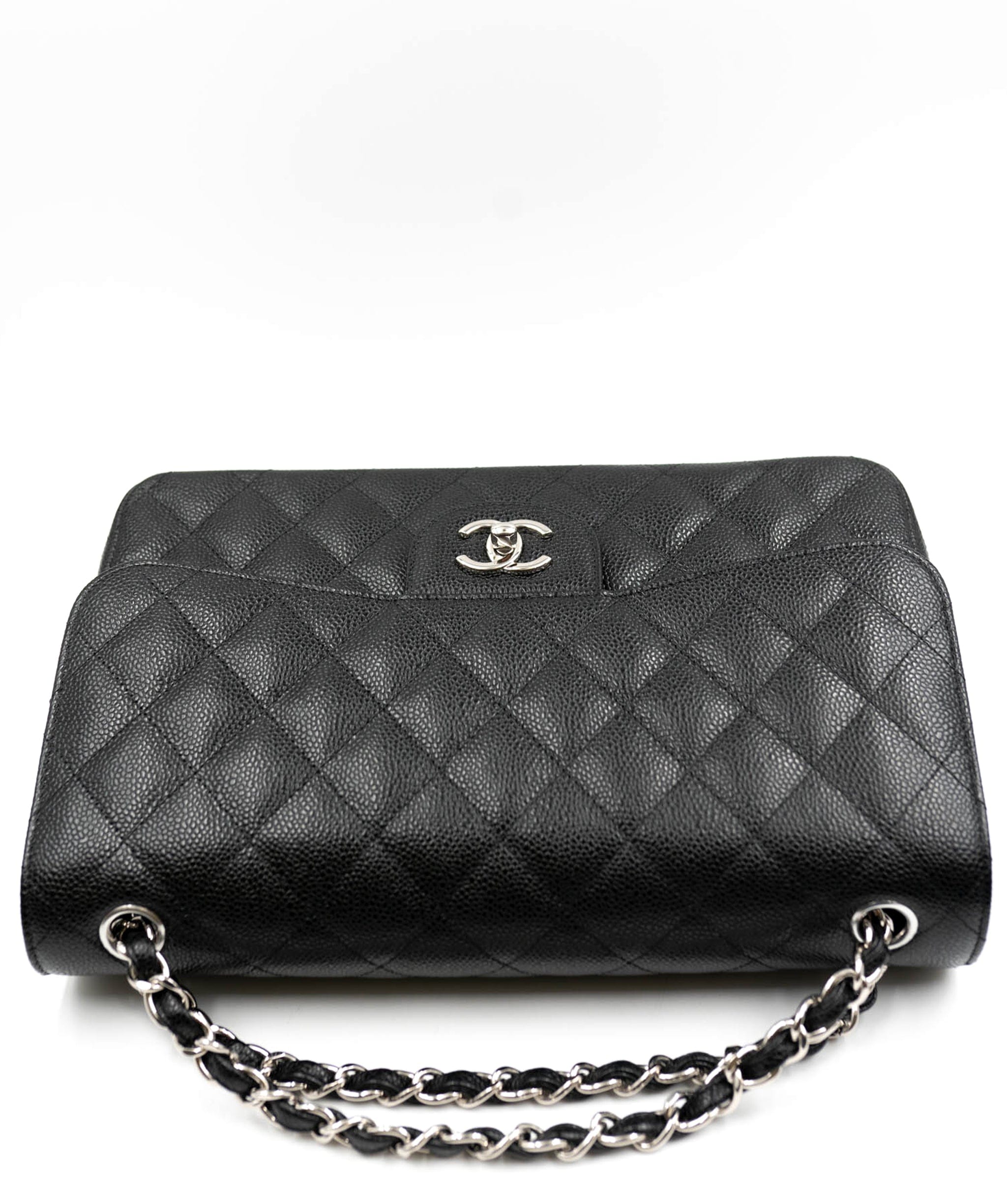 Chanel Chanel Black Caviar Leather Jumbo Bag PHW  - AGL2081