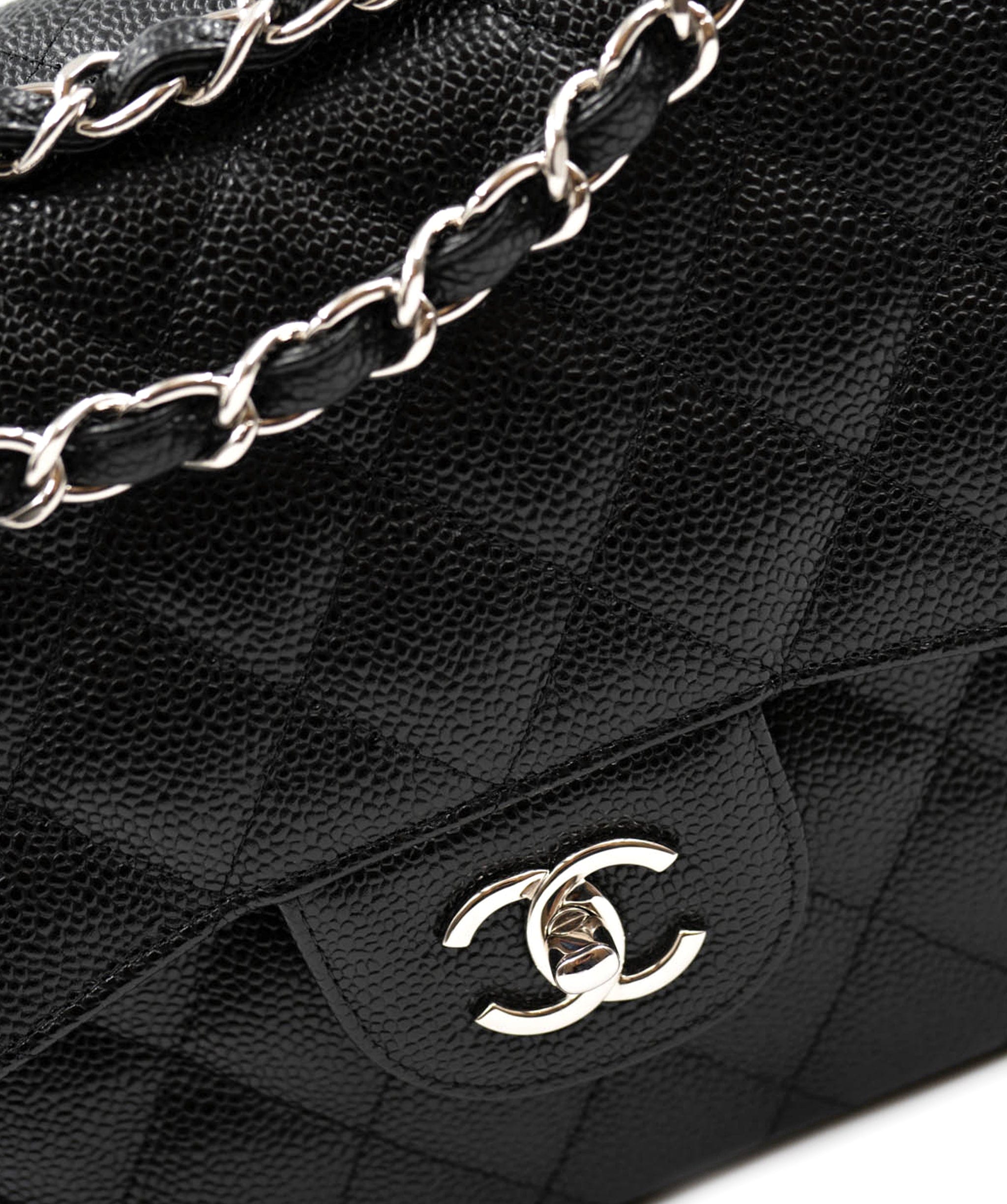 Chanel Chanel Black Caviar Leather Jumbo Bag PHW  - AGL2081