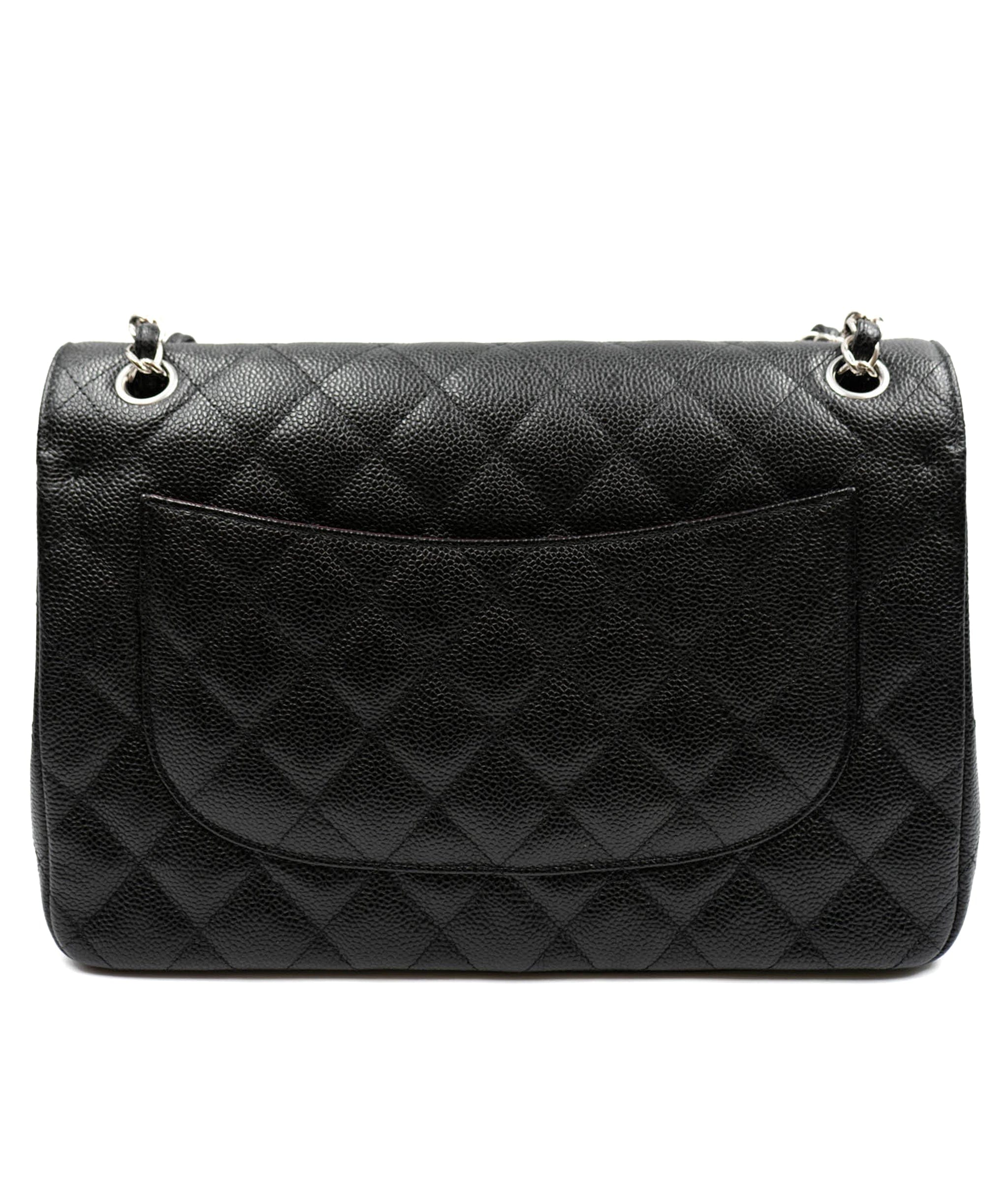 Chanel Chanel Black Caviar Leather Jumbo Bag PHW  - AGL2081