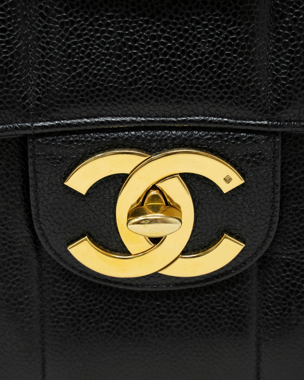 Chanel Chanel Black Caviar Mademoiselle Jumbo Flap Bag - ASL2177