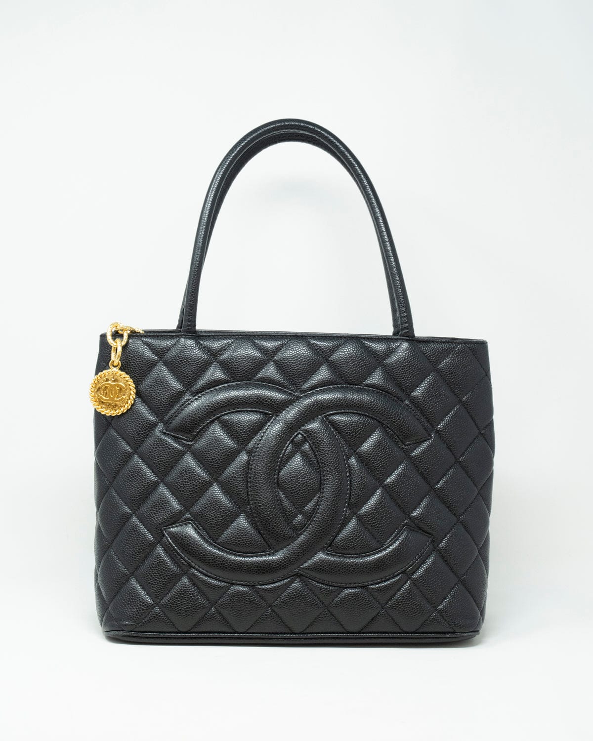 Chanel Chanel Black Caviar Medallion Tote - AWL2370