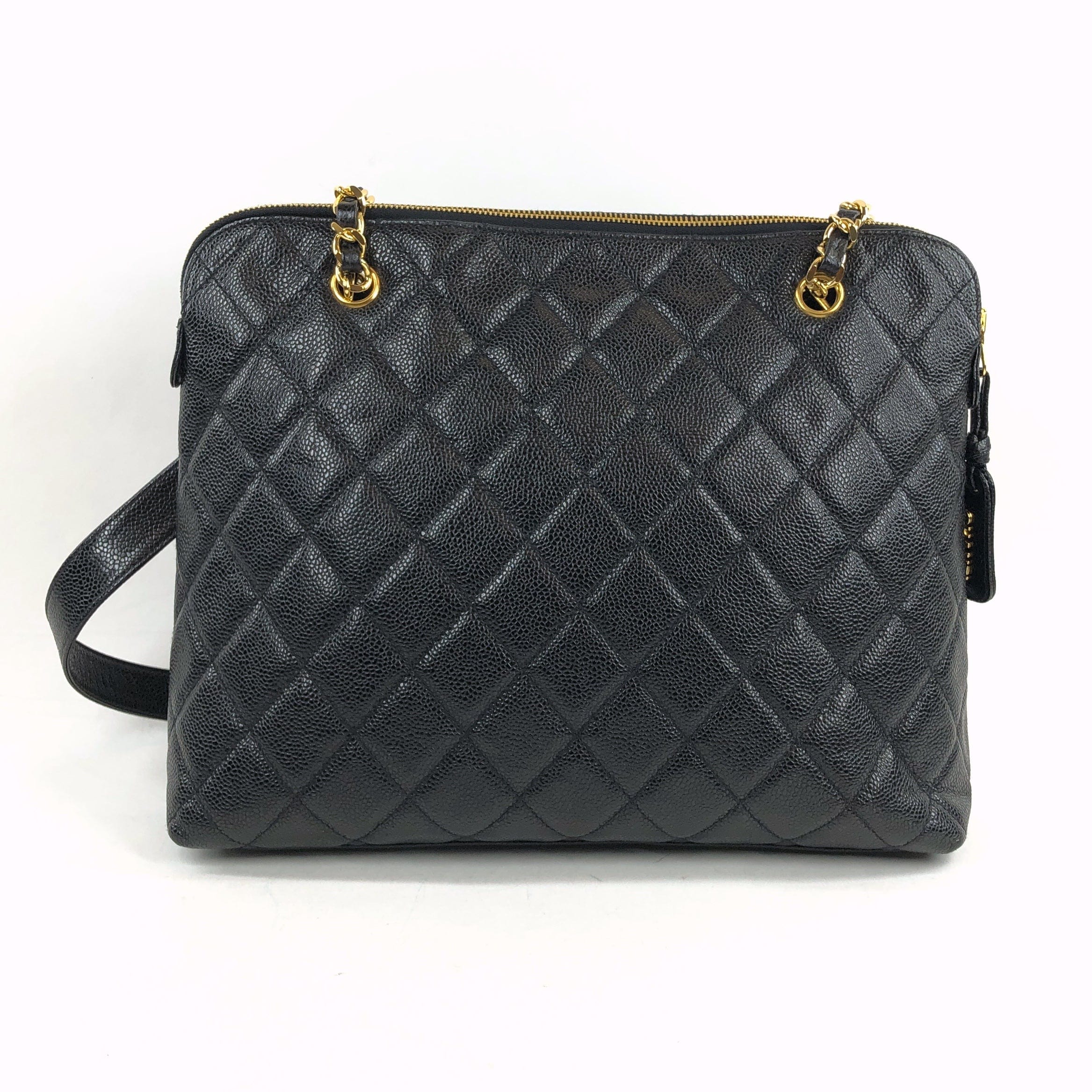 Chanel Chanel Black Caviar Shoulder Tote Bag PXL1508