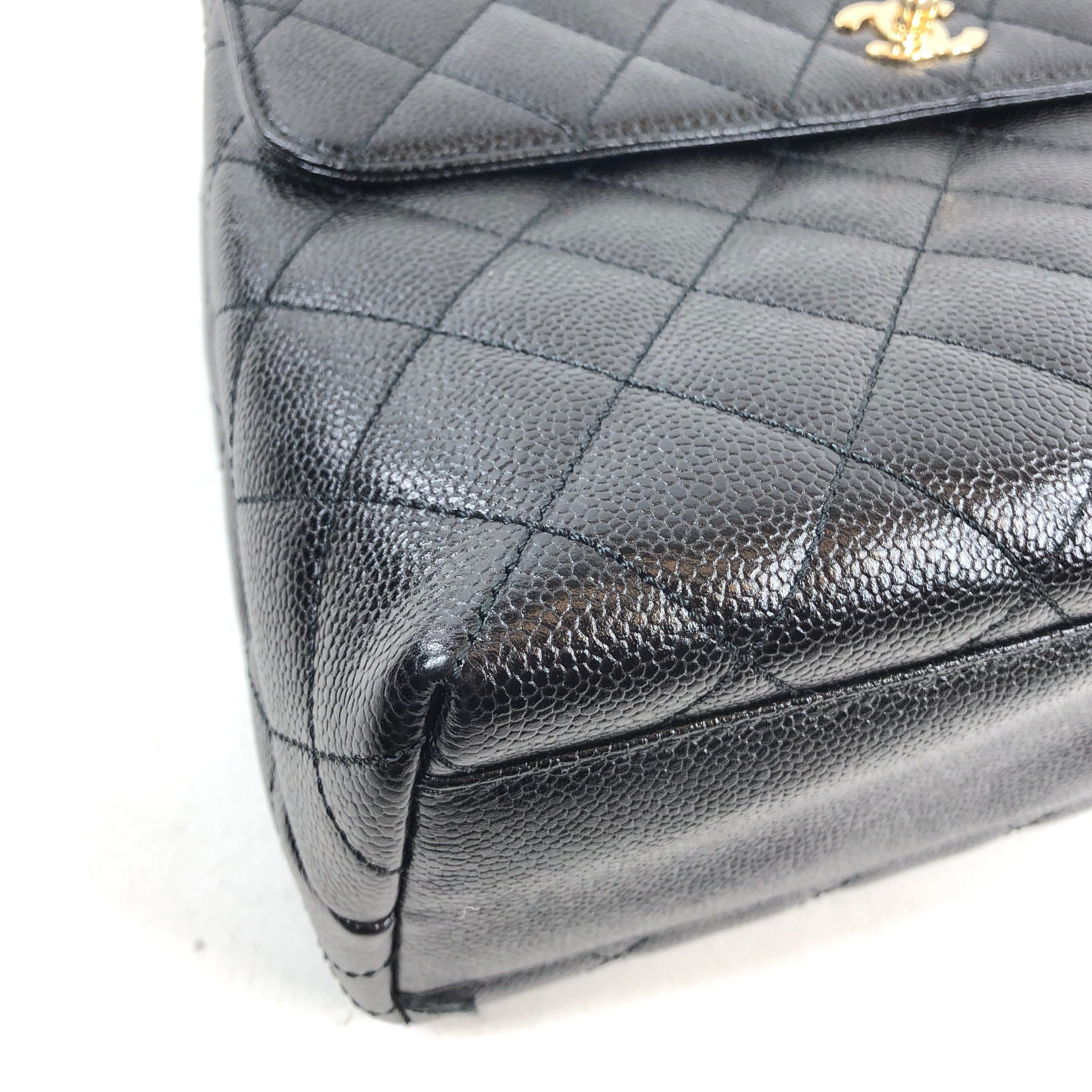 Chanel Chanel Black Caviar Top Handle Bag PXL1501