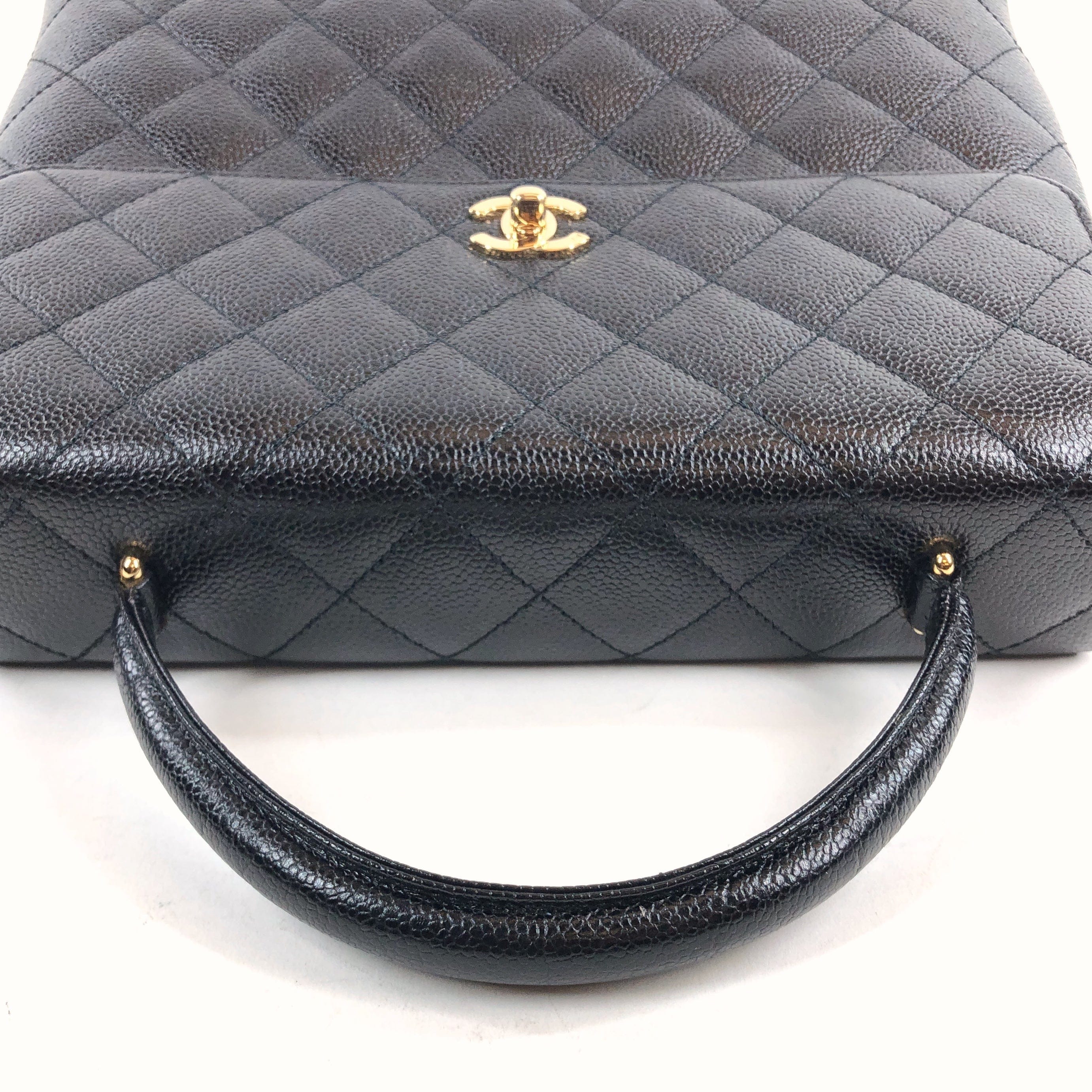 Chanel Chanel Black Caviar Top Handle Bag PXL1501