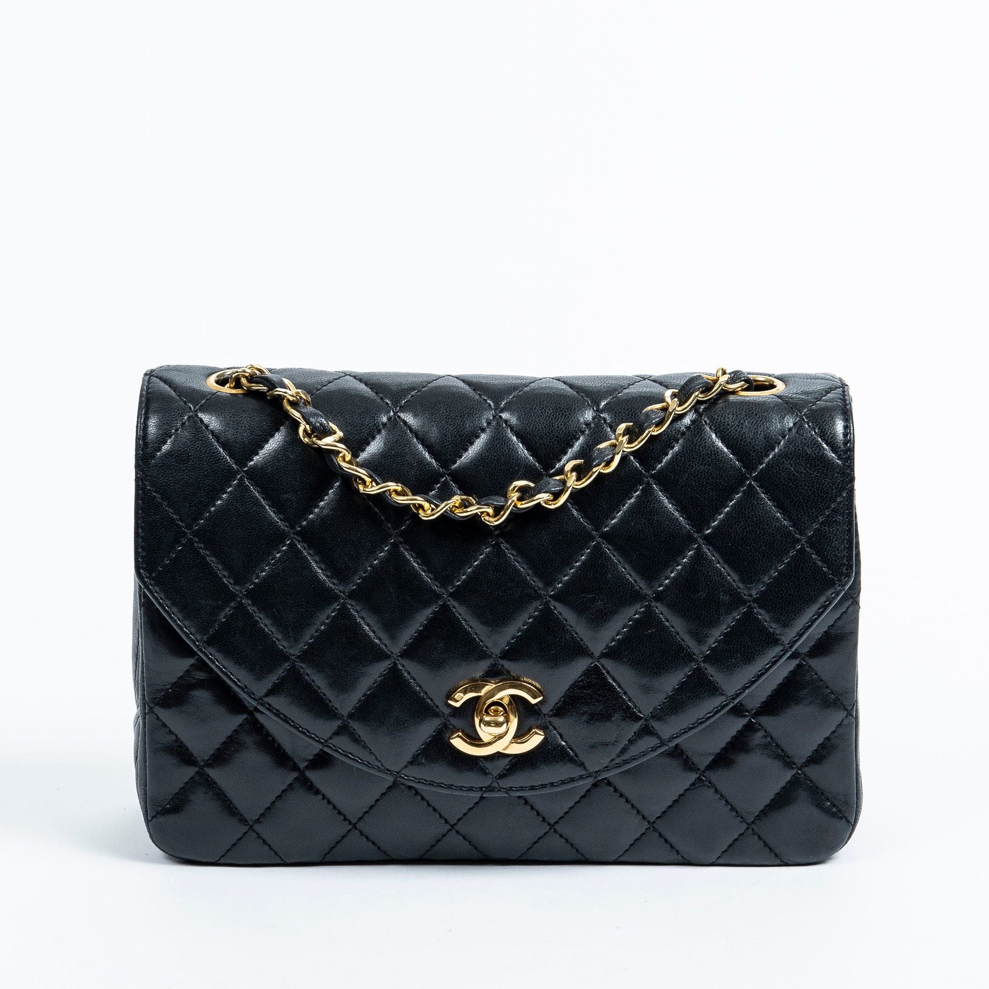 Chanel Chanel Black CC Half Moon Flap Bag AWL2161