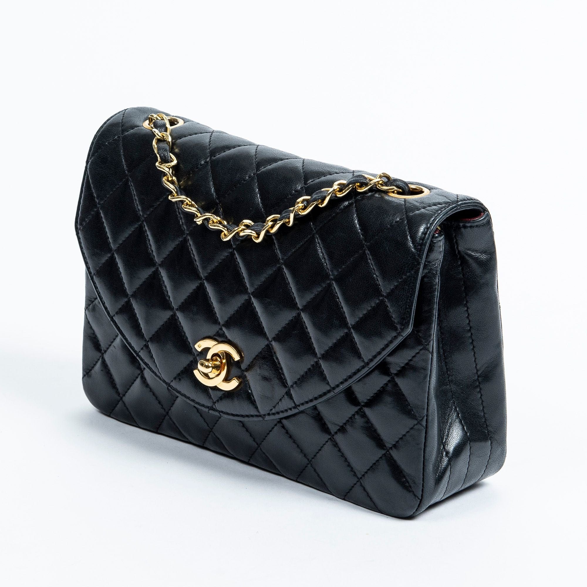 Chanel Chanel Black CC Half Moon Flap Bag AWL2161