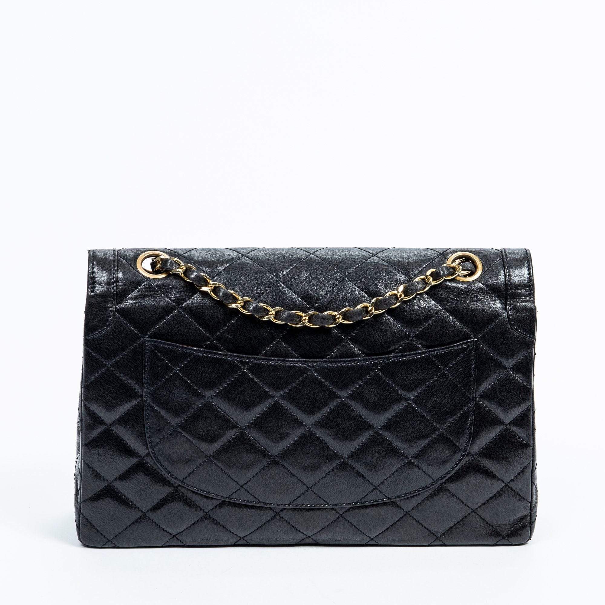 Chanel Chanel Black CC Paris Double Flap Bag - AWL2162