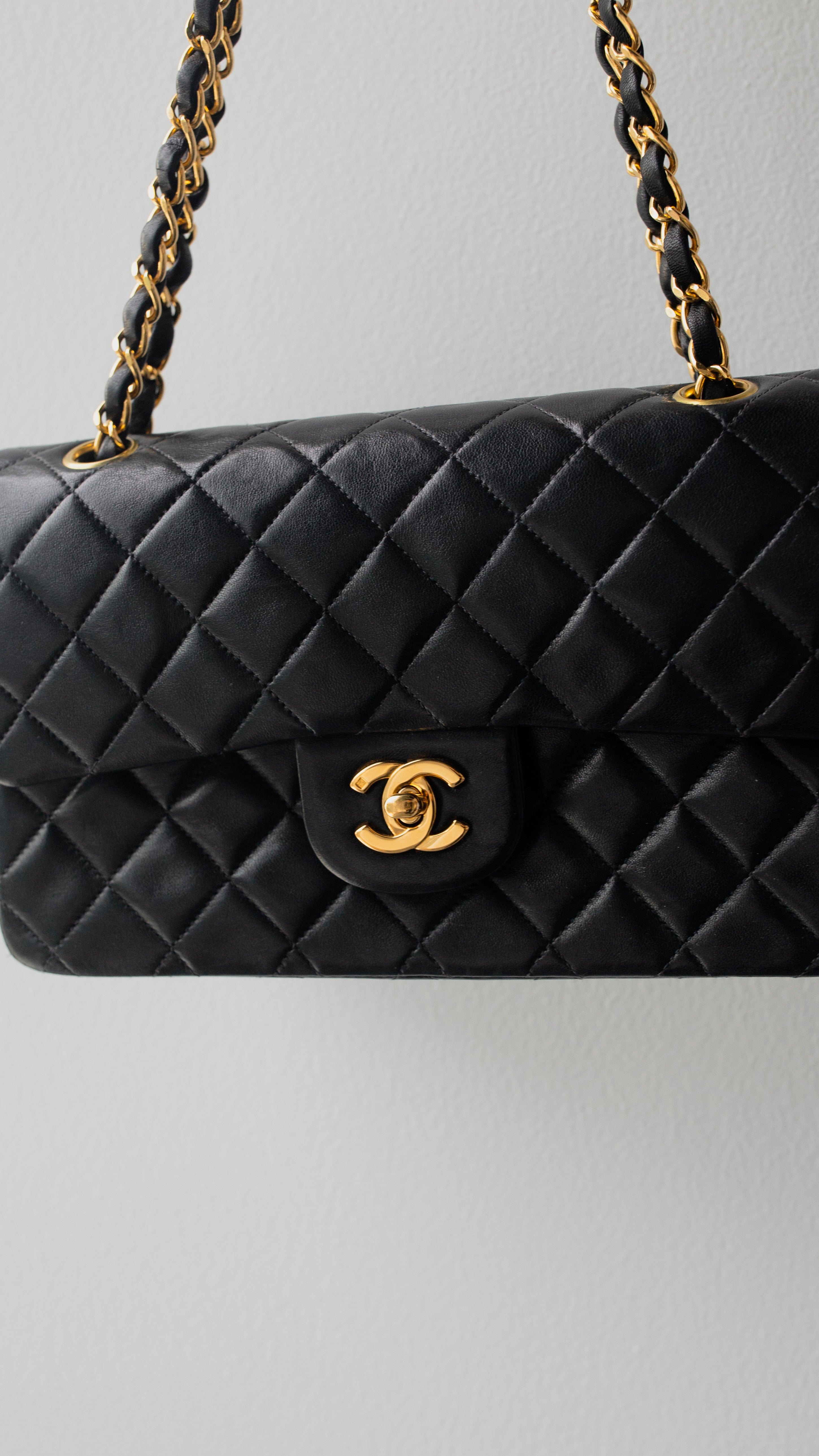 Chanel Chanel Black Classic Double Flap 9" 4382842 RJL1790