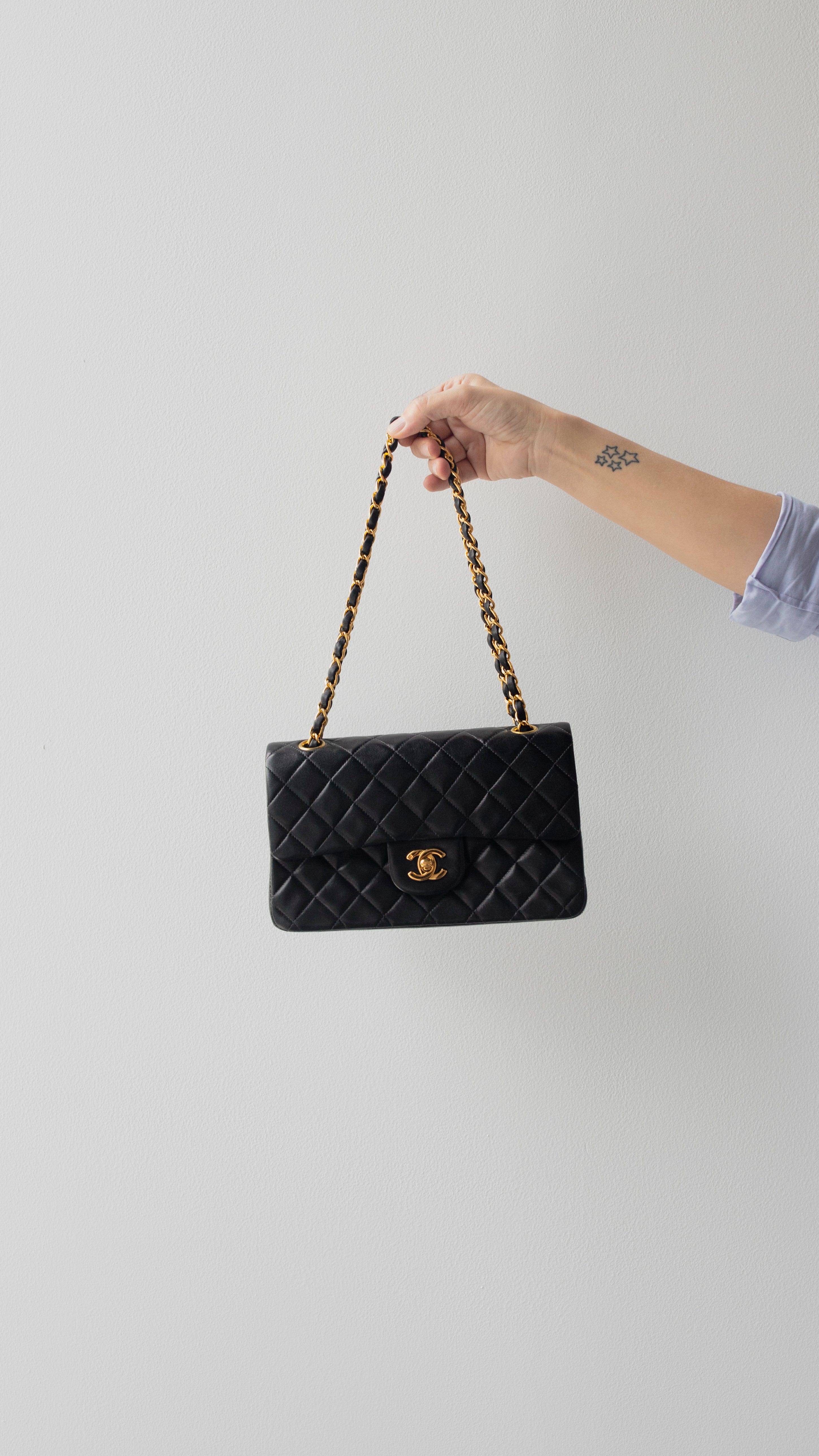 Chanel Chanel Black Classic Double Flap 9" 4382842 RJL1790