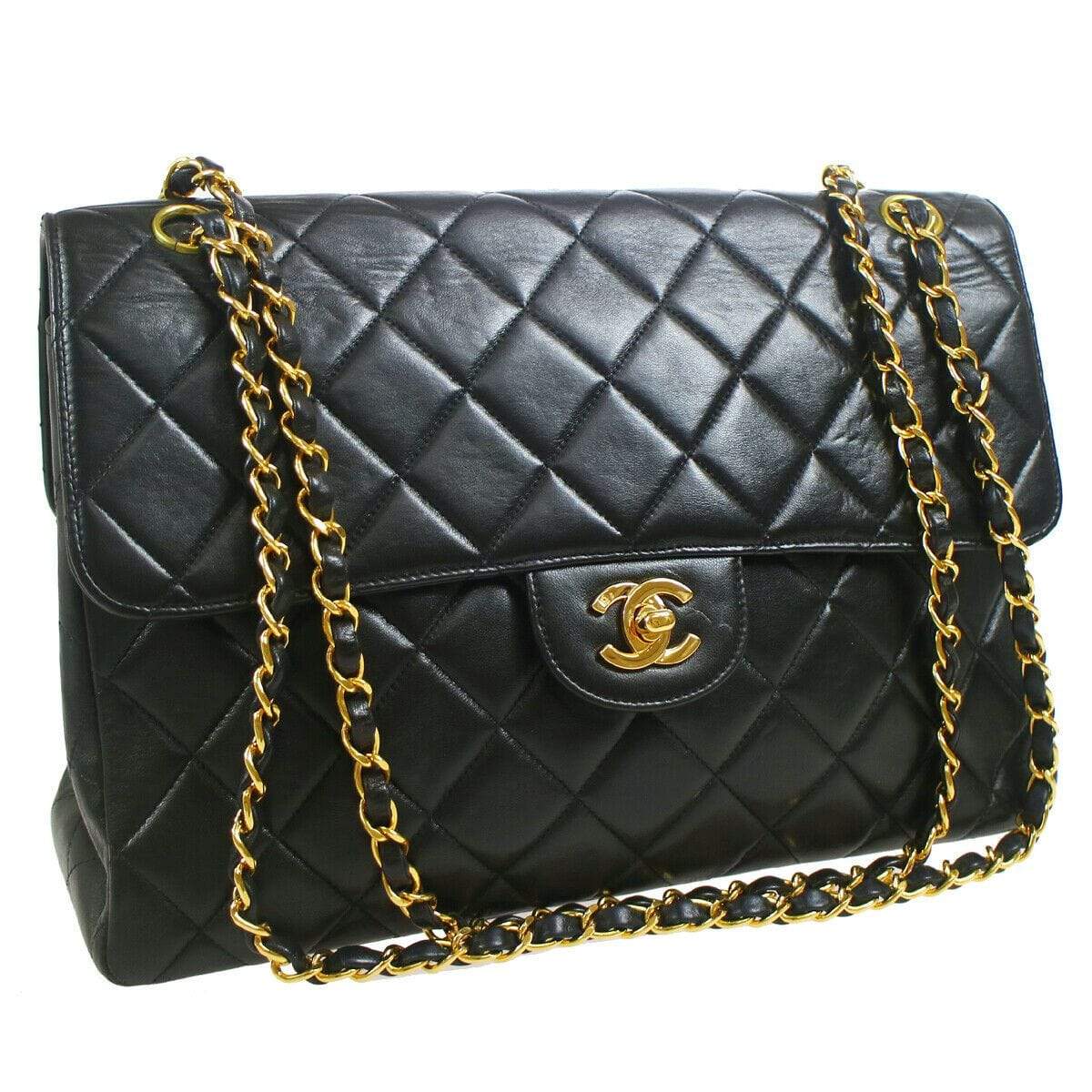 Chanel Chanel black double flap Jumbo with gold hardware  - ASL1842