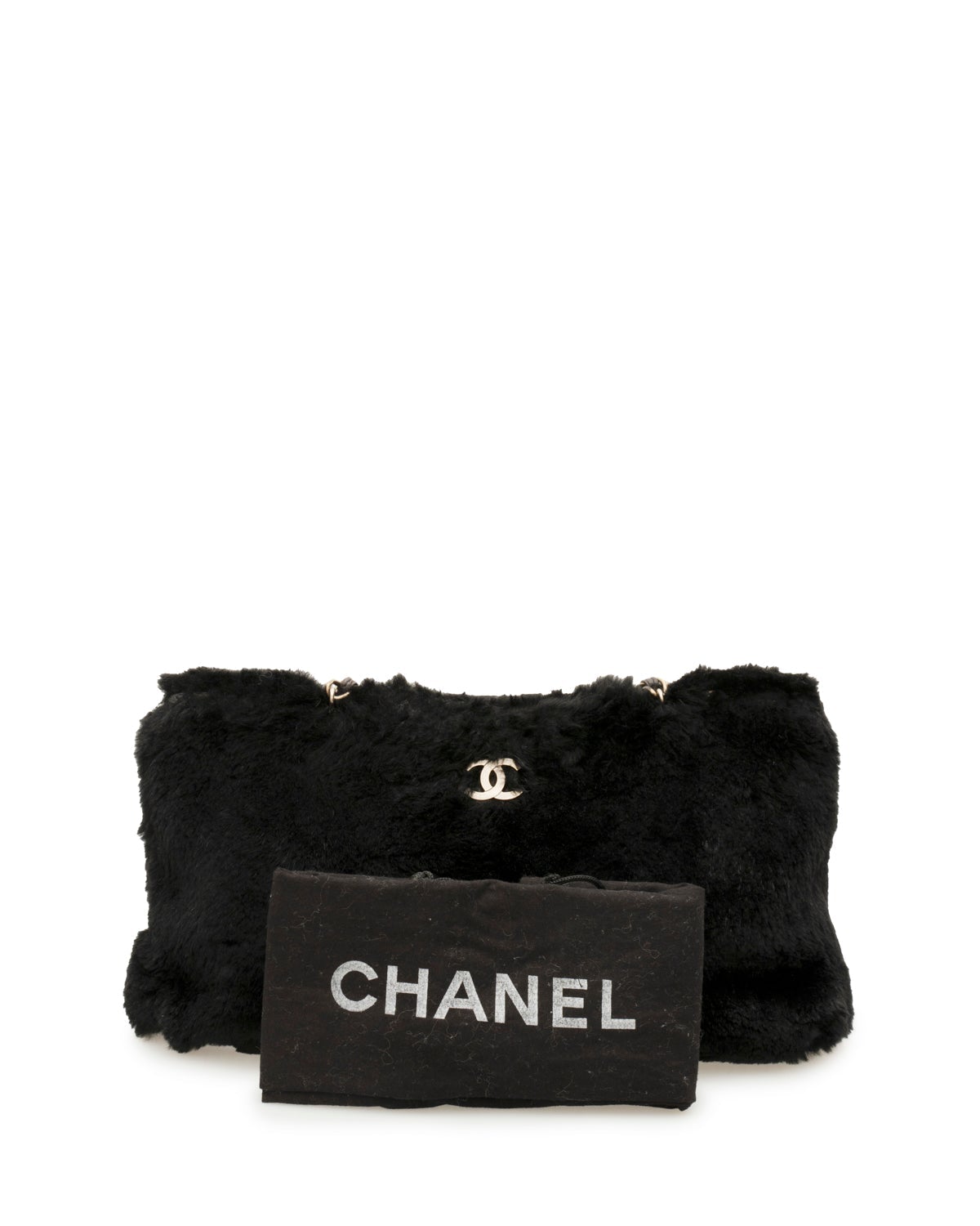 Chanel Chanel Black Fur Soft Tote Bag GHW - AGL1509