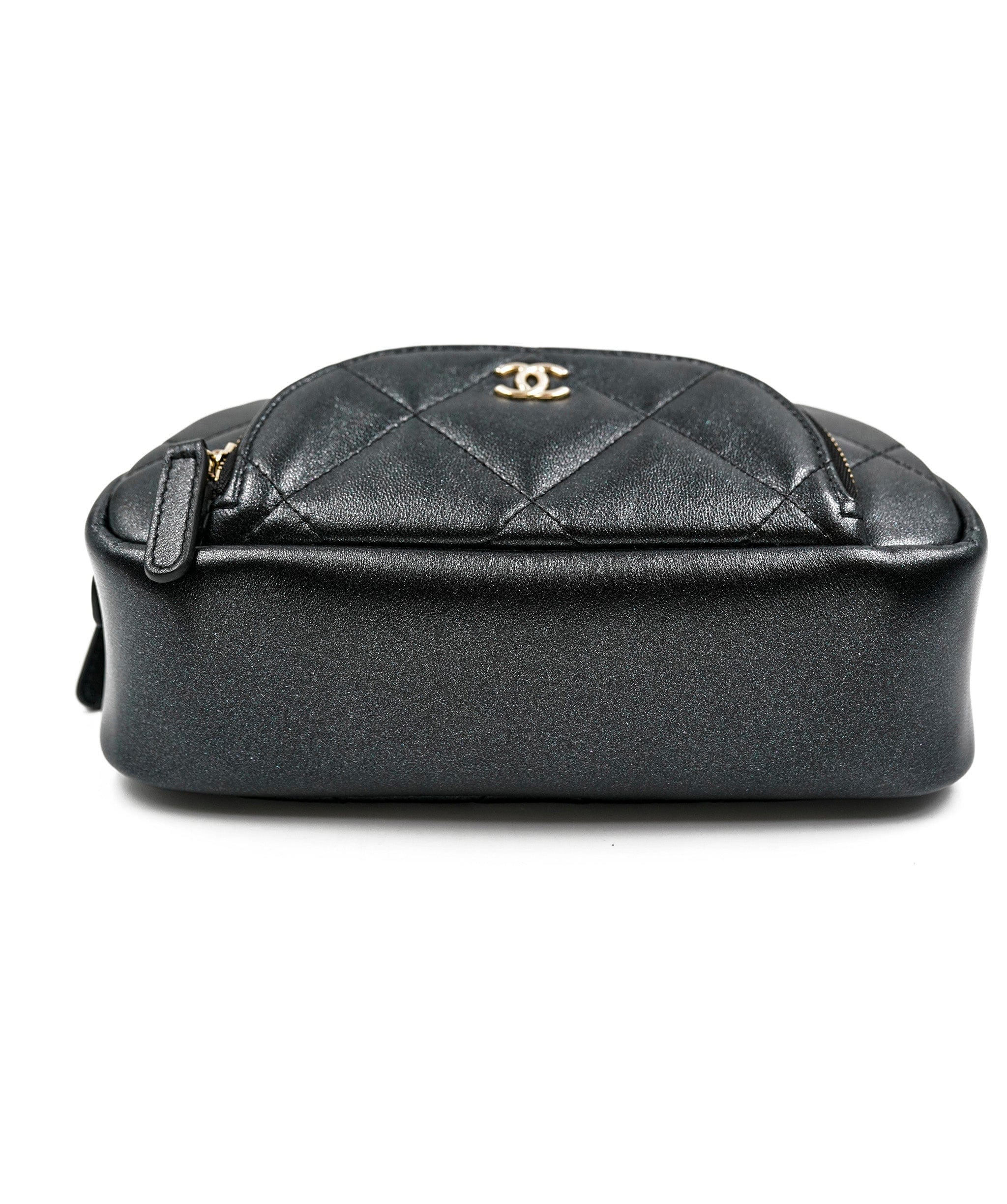 Chanel Chanel Black Iridescent Make Up Pouch ASL5270