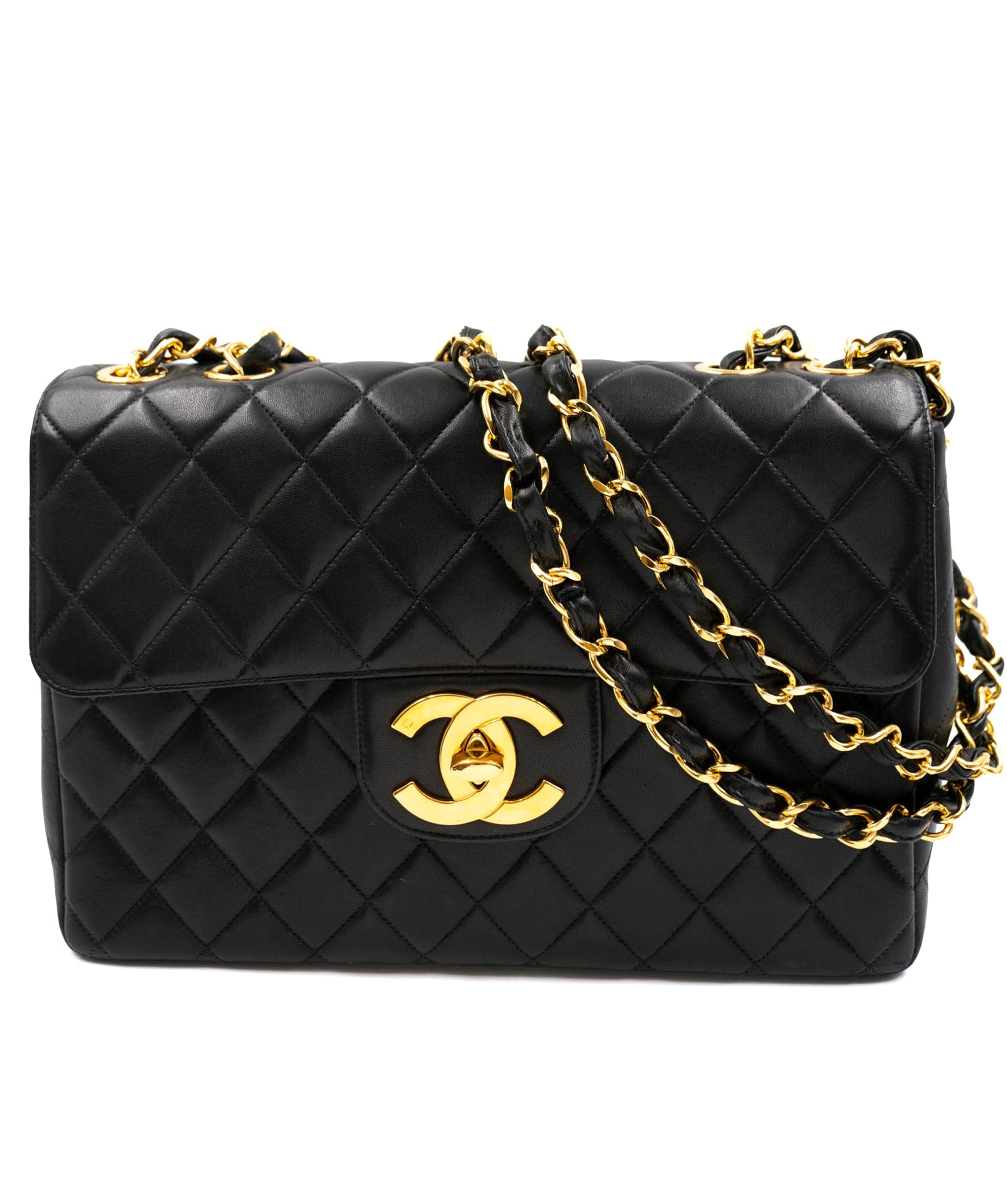 Chanel Chanel black lambskin mademoiselle jumbo UKL1027