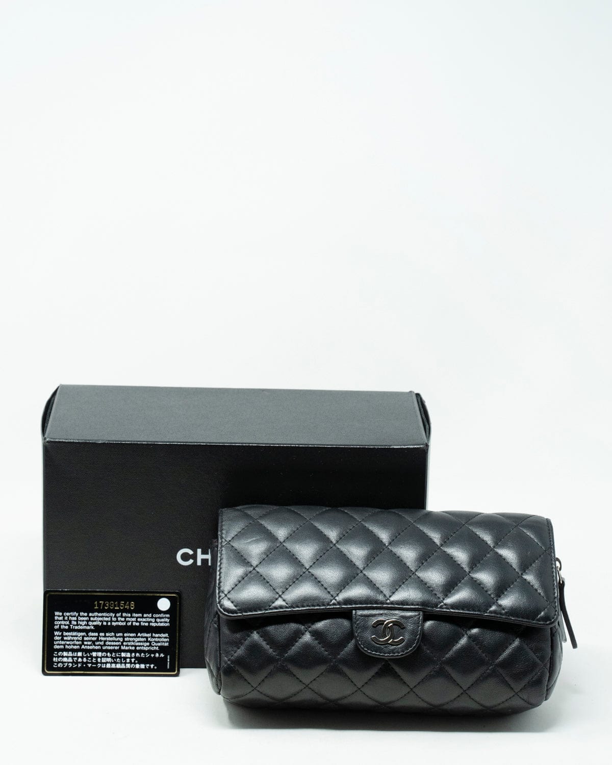 Chanel Chanel Black Lambskin Pouch ALL0049