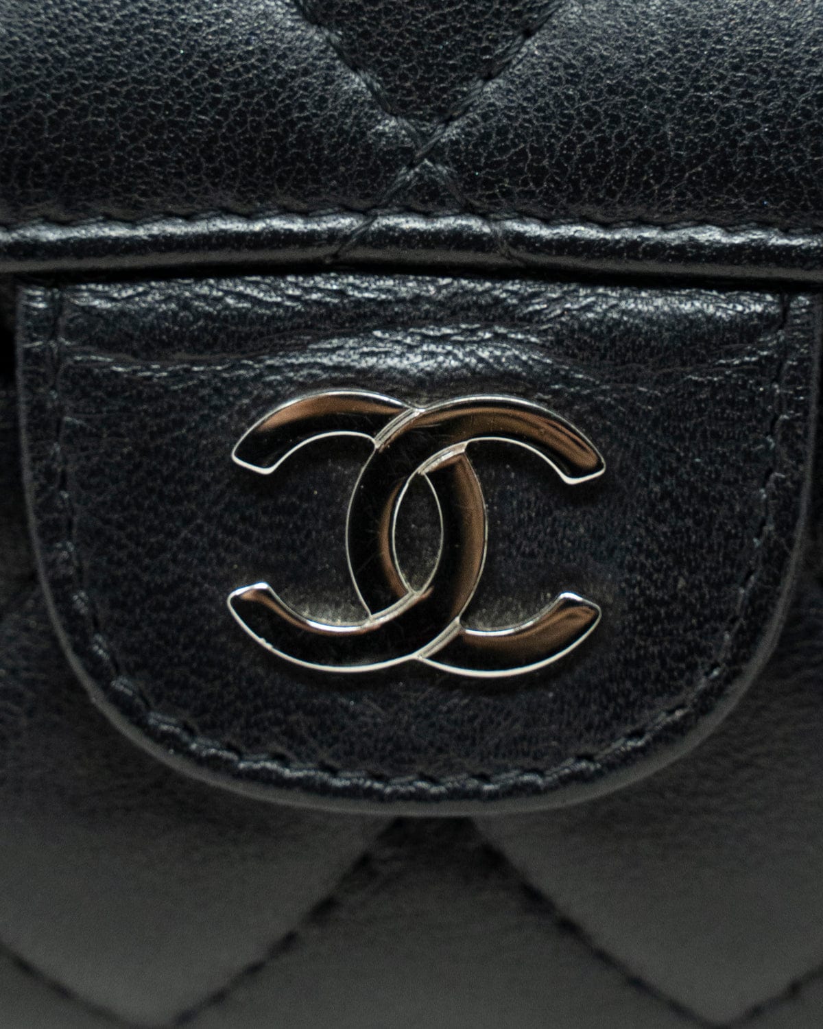 Chanel Chanel Black Lambskin Pouch ALL0049