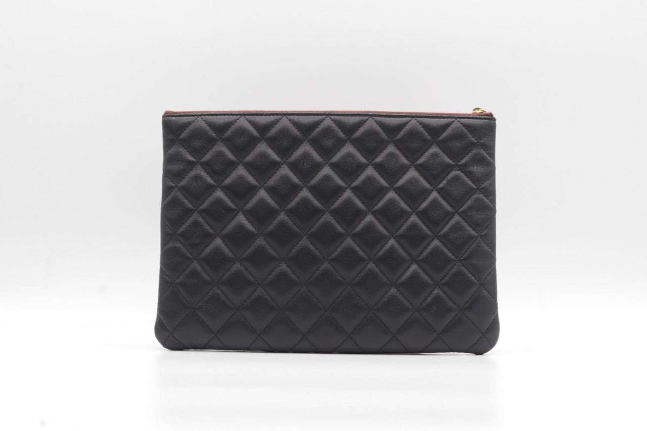 Chanel Chanel Black Lambskin Pouch RJC1222