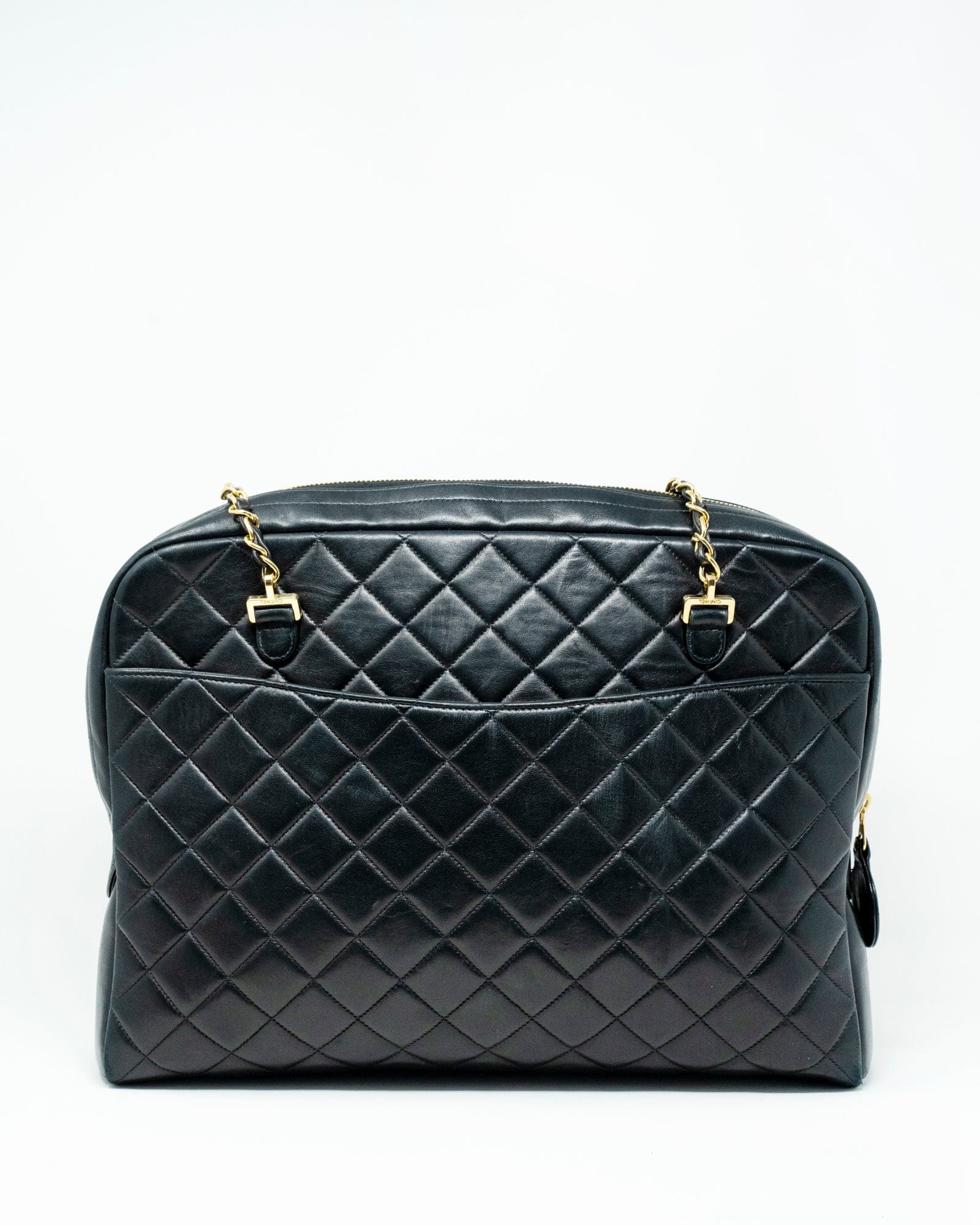 Chanel Chanel black lambskin quilted bag  - AGL1962