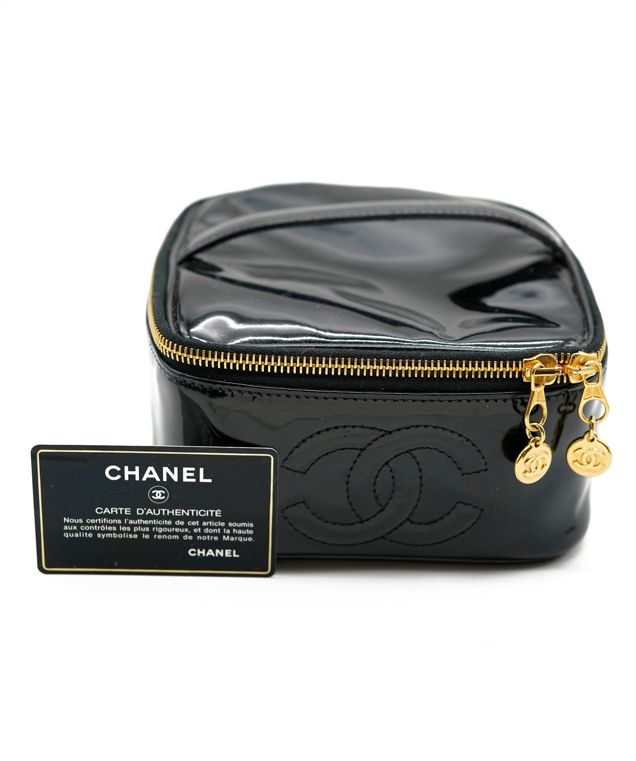 Chanel Chanel Black Patent CC Vanity Bag GHW  - AGL2109