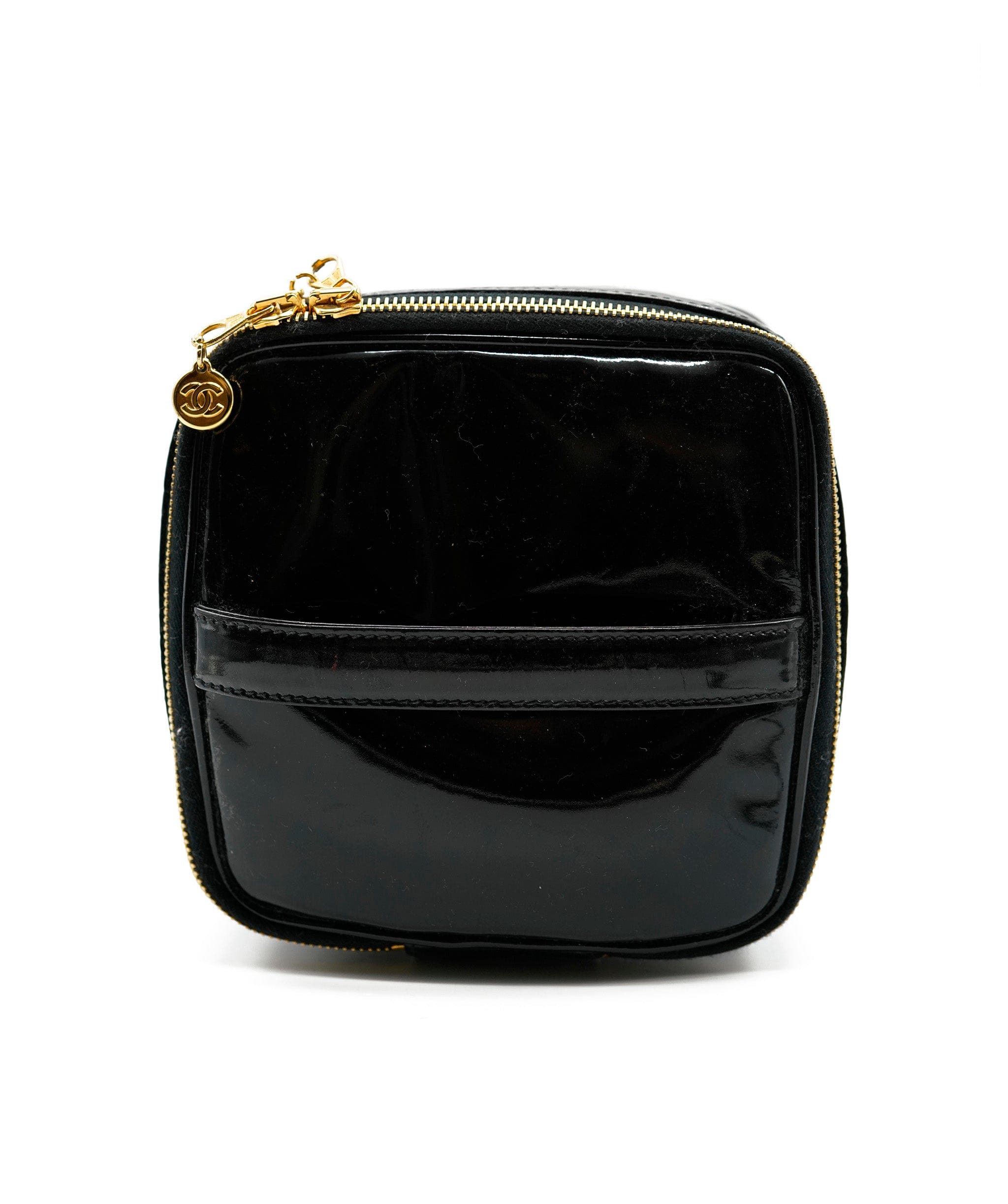 Chanel Chanel Black Patent CC Vanity Bag GHW  - AGL2109