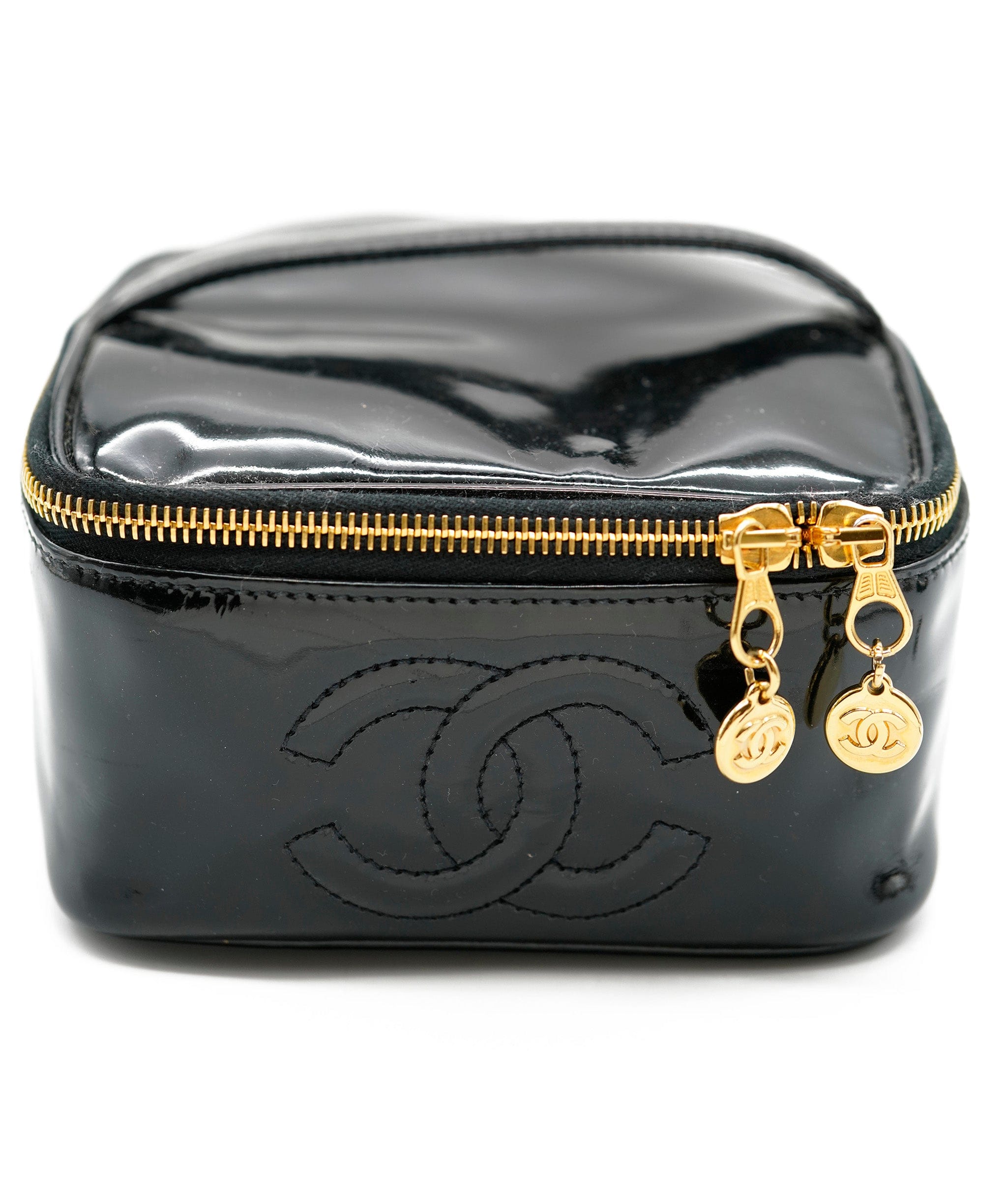 Chanel Chanel Black Patent CC Vanity Bag GHW  - AGL2109