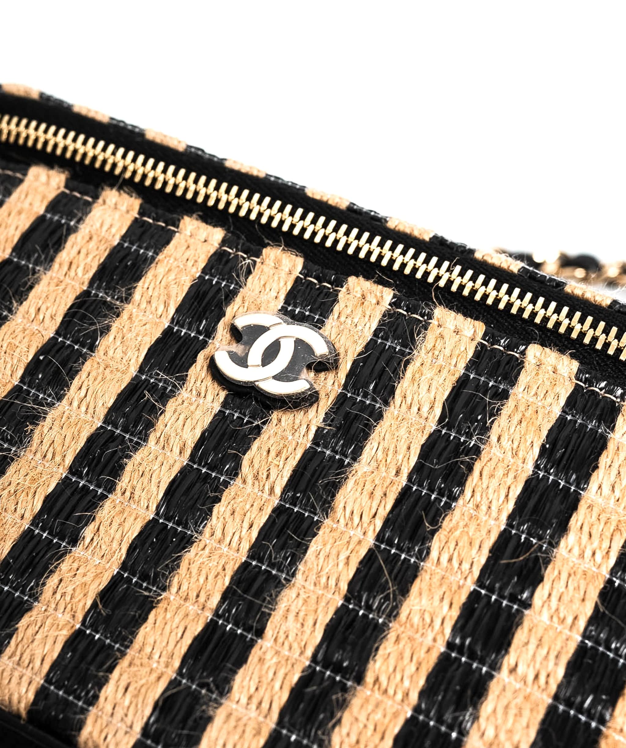 Chanel Chanel Black Wicker Basket Crossbody Bag - AGL1548