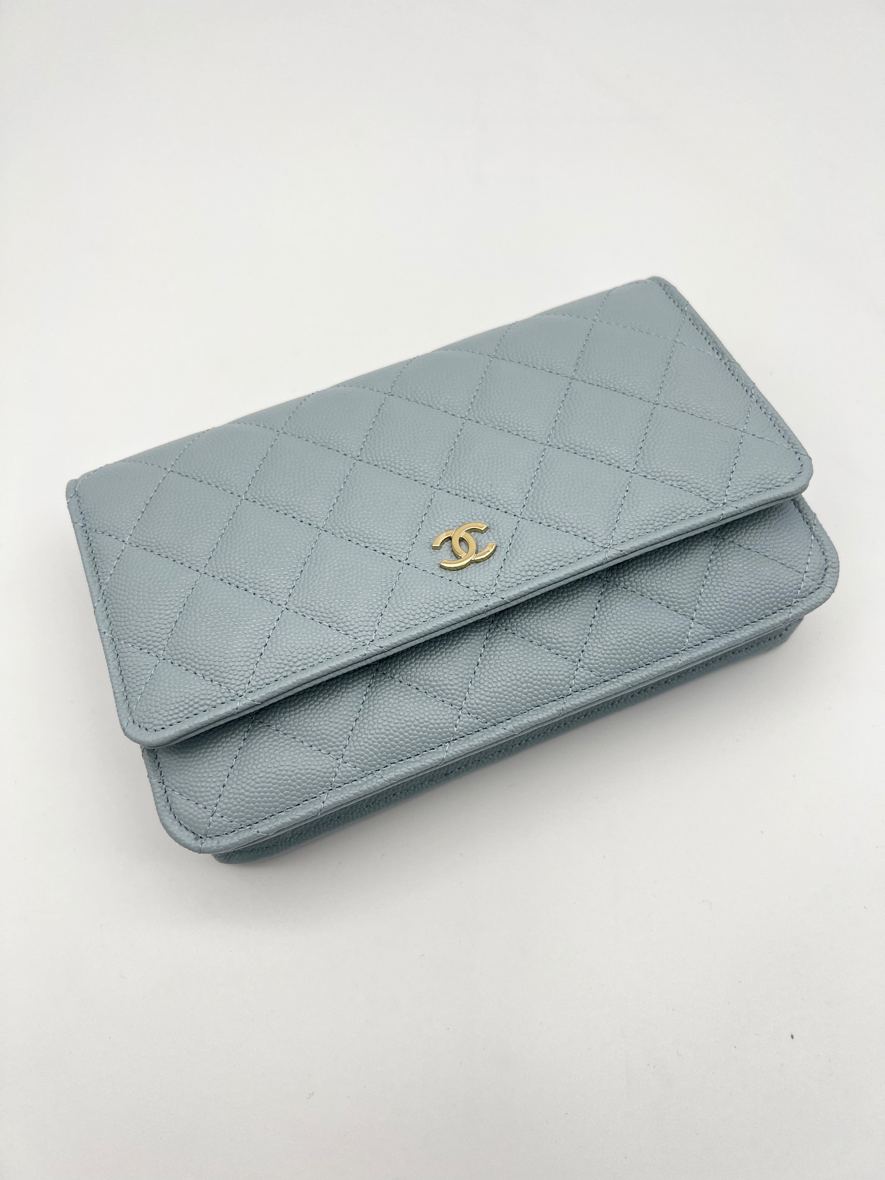 Chanel Chanel Blue Caviar Wallet on Chain ASL4039