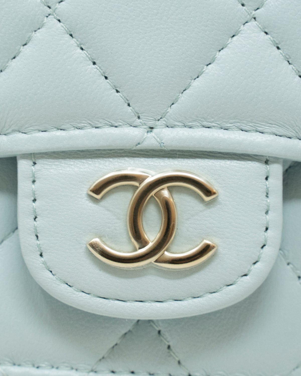 Chanel Chanel Blue Micro Top Handle Crossbody Bag - AGL1813