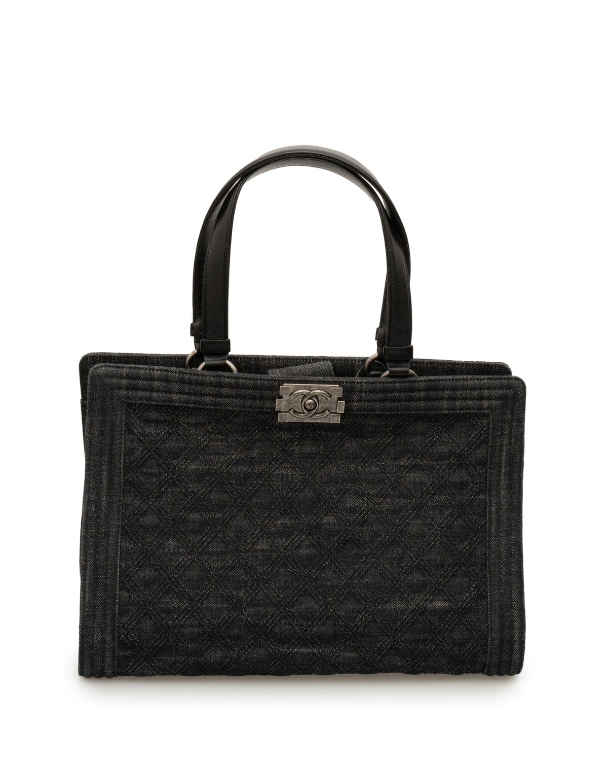 Chanel Chanel Boy Black Denim Boy Tote - ASL2015