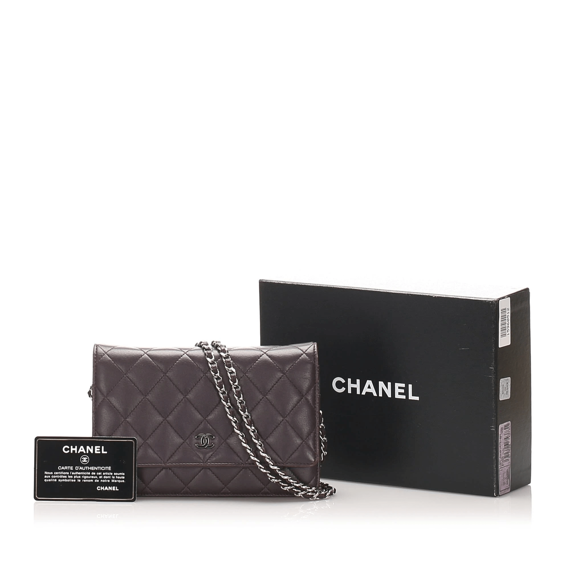 Chanel Chanel Burgundy Classic WOC - AWL1036